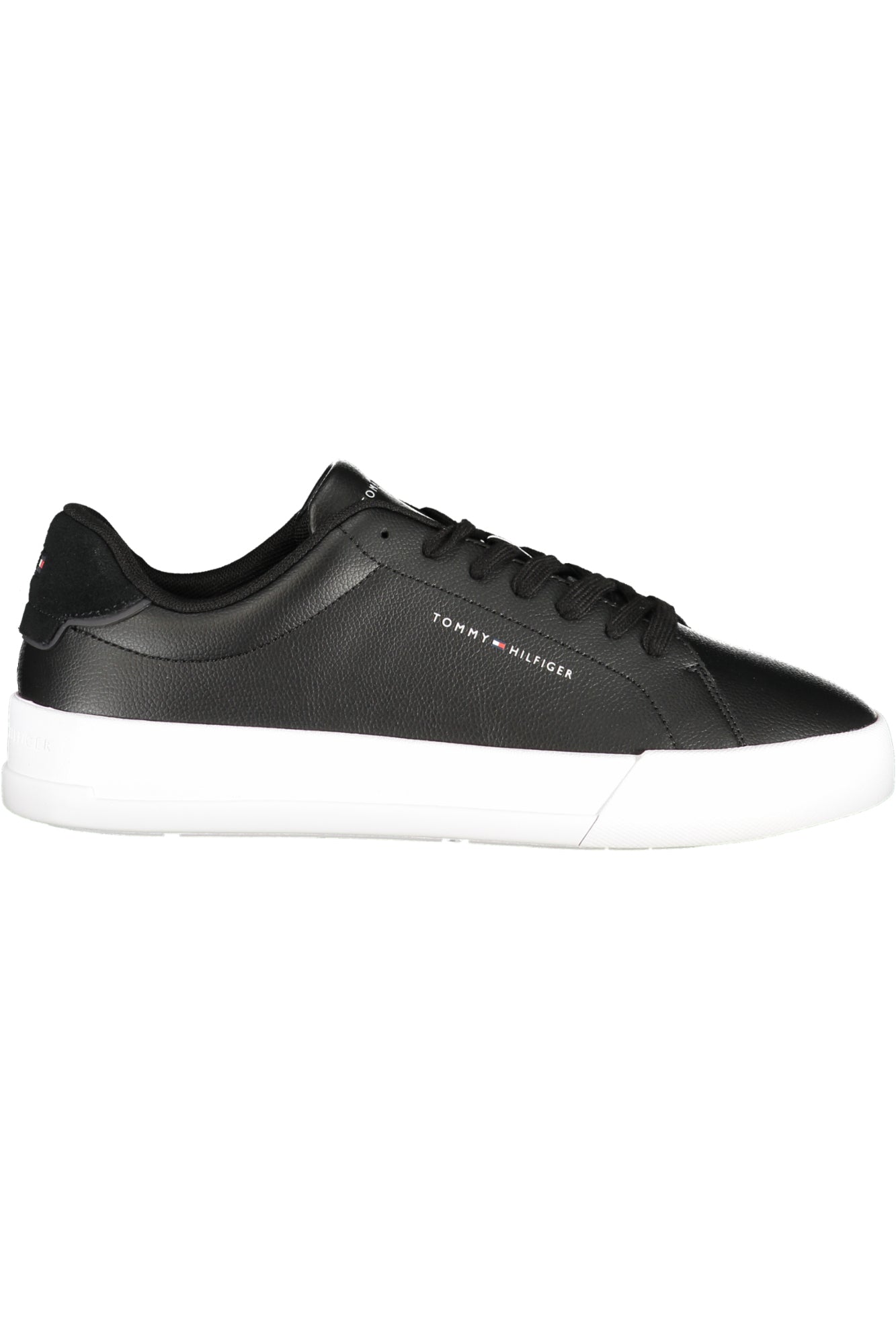 TOMMY HILFIGER Herren Sneaker – Sportschuh mit Schnürsenkel Schwarz