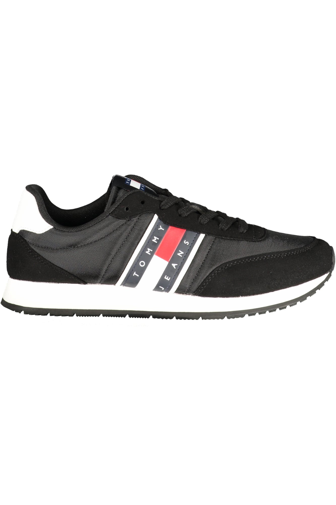 TOMMY HILFIGER Herren Sneaker – Sportschuh mit Schnürsenkeln Schwarz