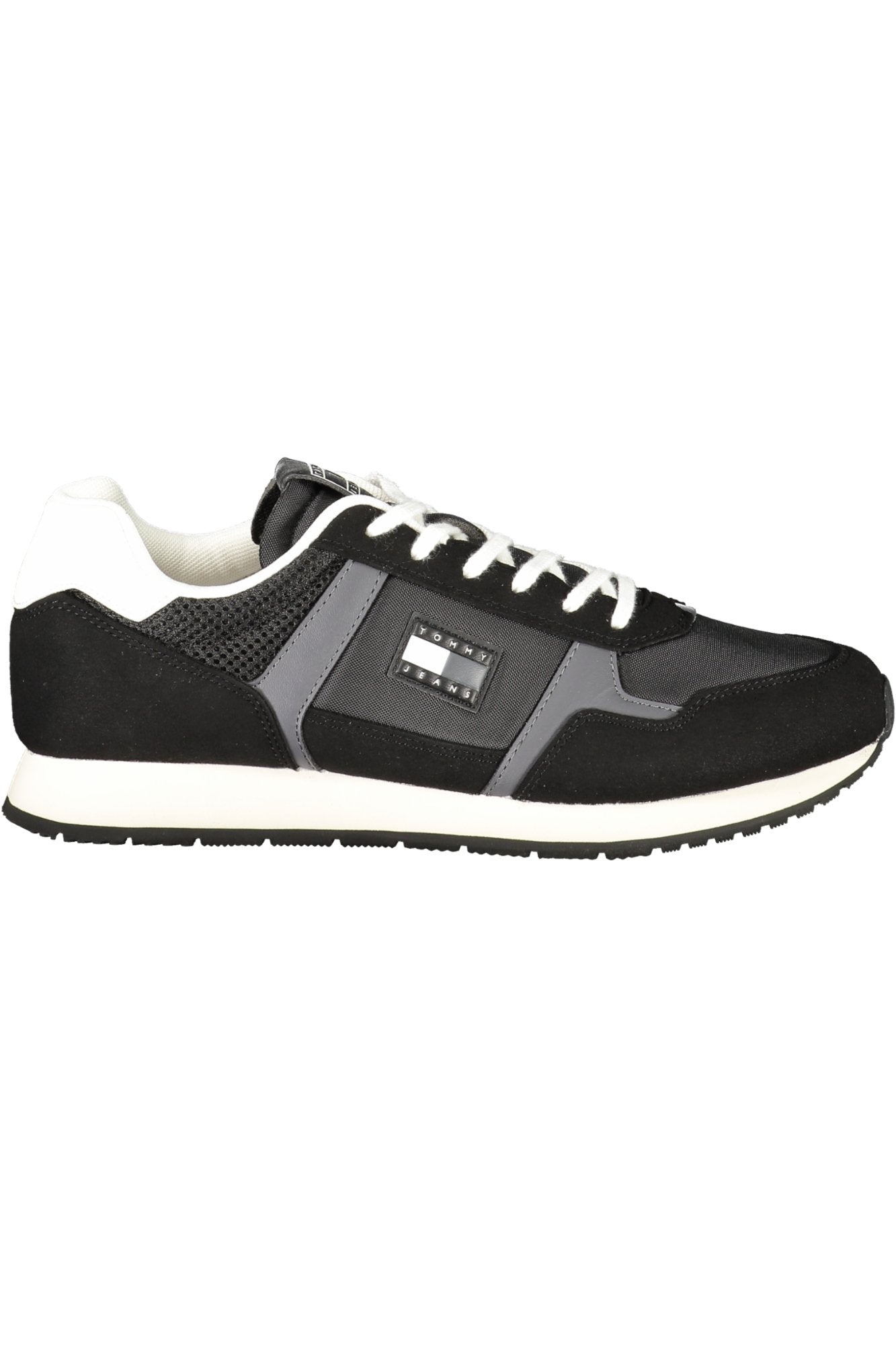 TOMMY HILFIGER Herren Sneaker – Sportschuh mit Schnürsenkel Schwarz