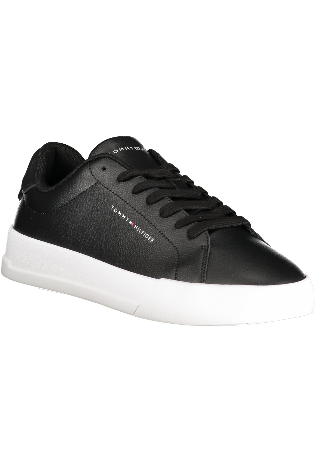 TOMMY HILFIGER Herren Sneaker – Sportschuh mit Schnürsenkel Schwarz