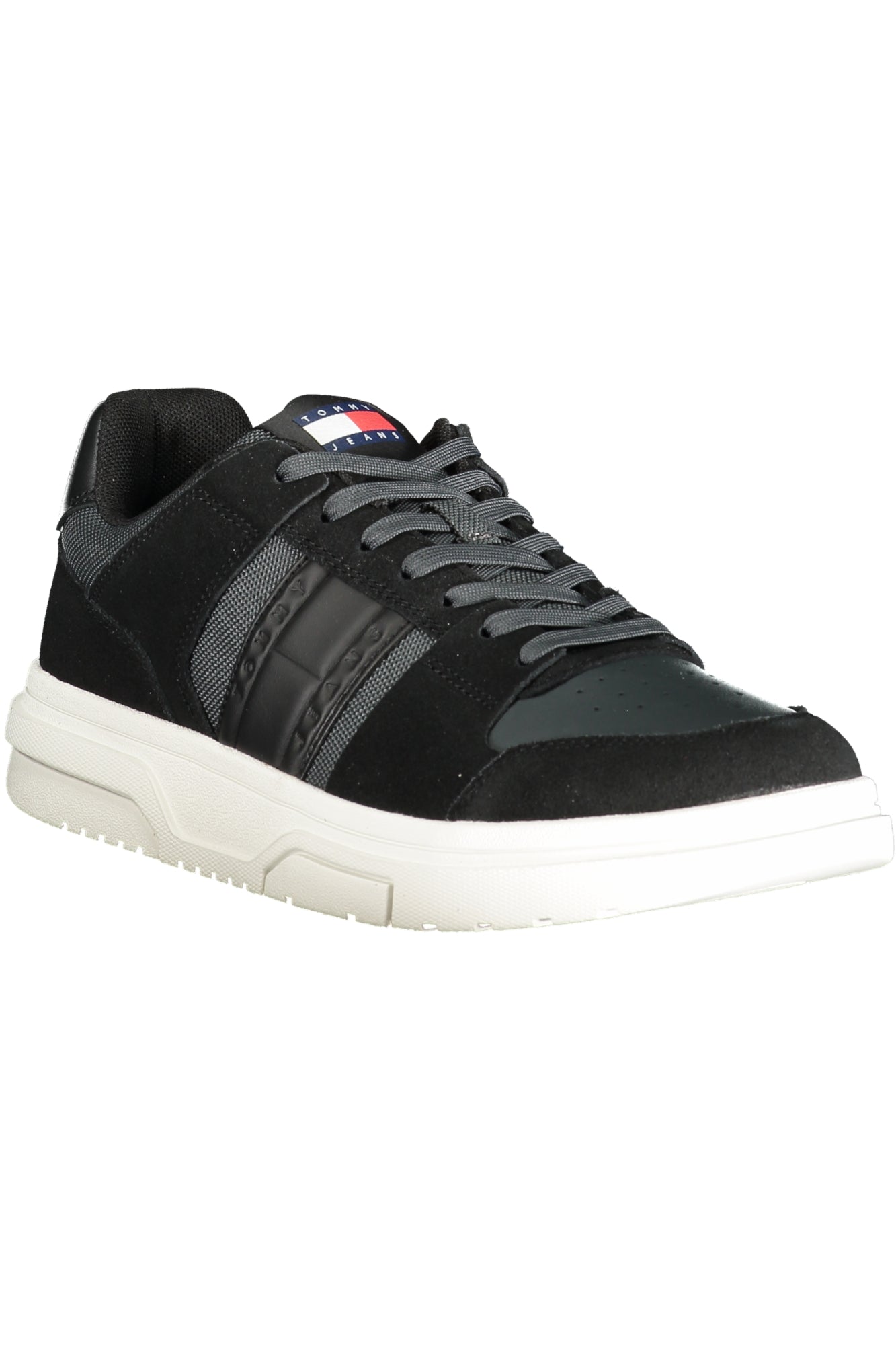Tommy Hilfiger Sneaker Herren – Blaue Sportschuhe für Herbst/Winter mit Logo-Details Schwarz