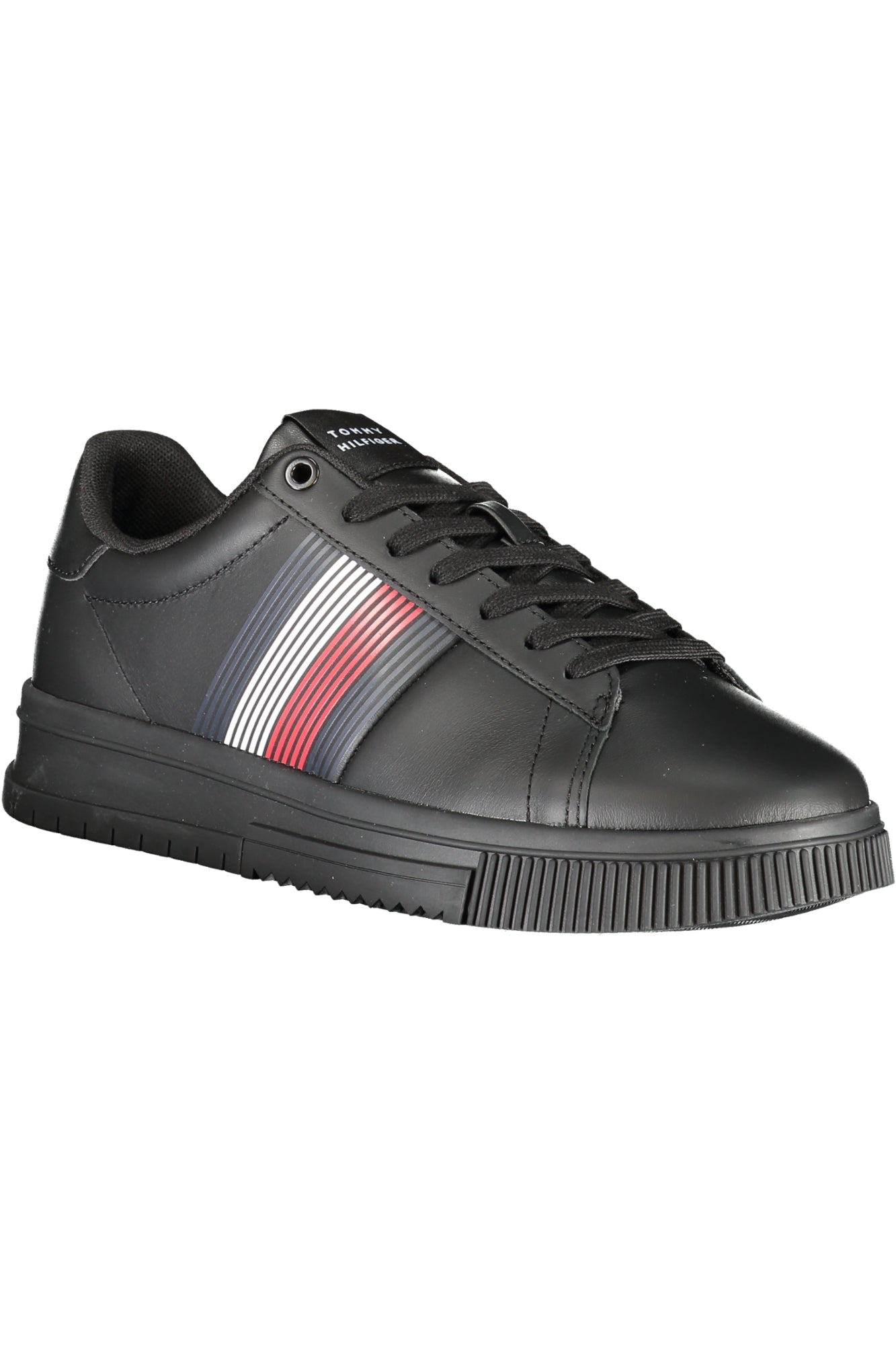 TOMMY HILFIGER Herren Sneaker – Sportschuhe mit, sportlich Schwarz