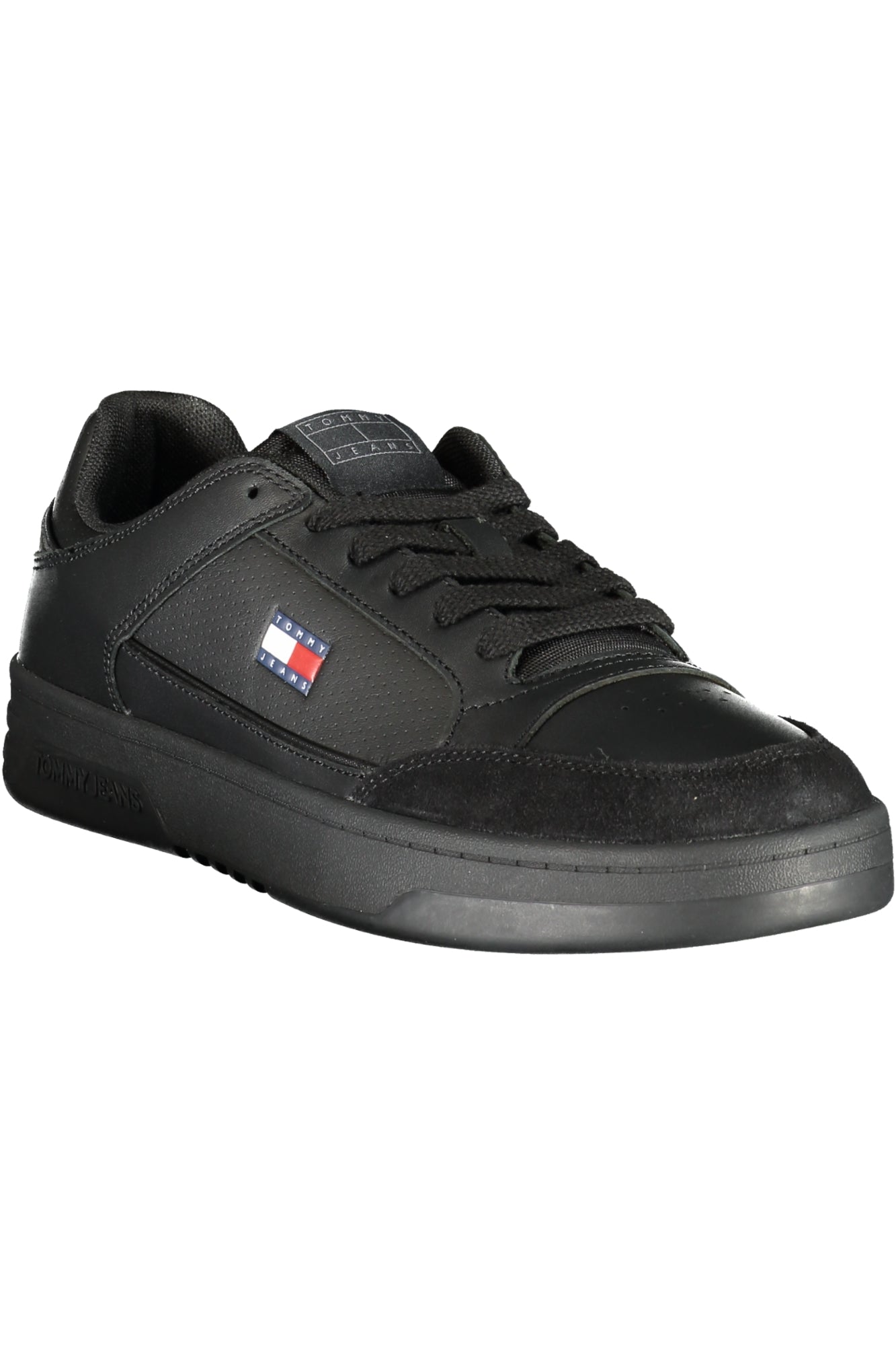 TOMMY HILFIGER Herren Sneaker – Sportschuh mit Schnürsenkeln Schwarz