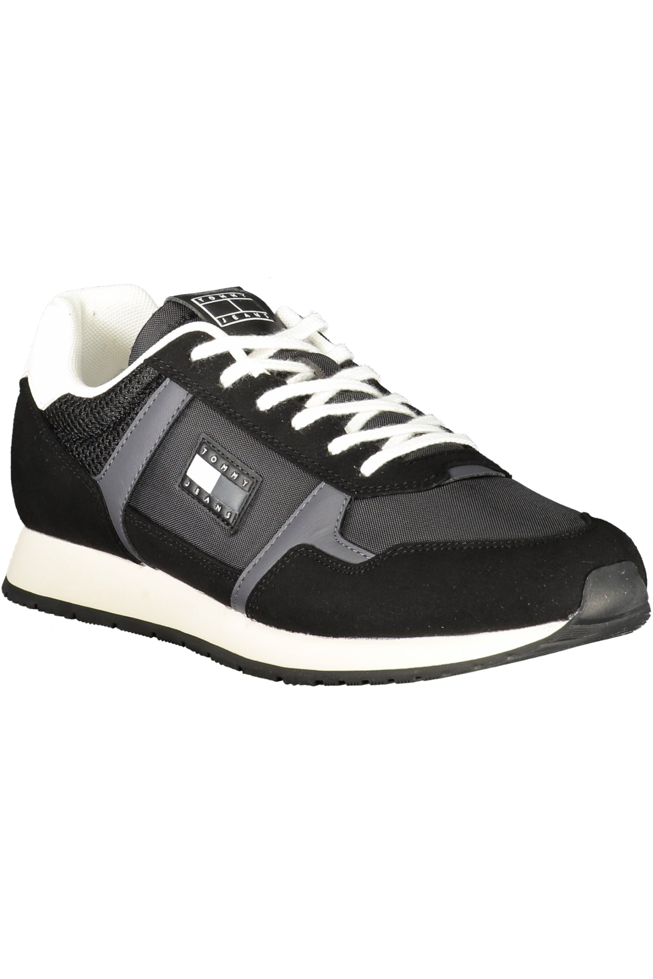 TOMMY HILFIGER Herren Sneaker – Sportschuh mit Schnürsenkel Schwarz