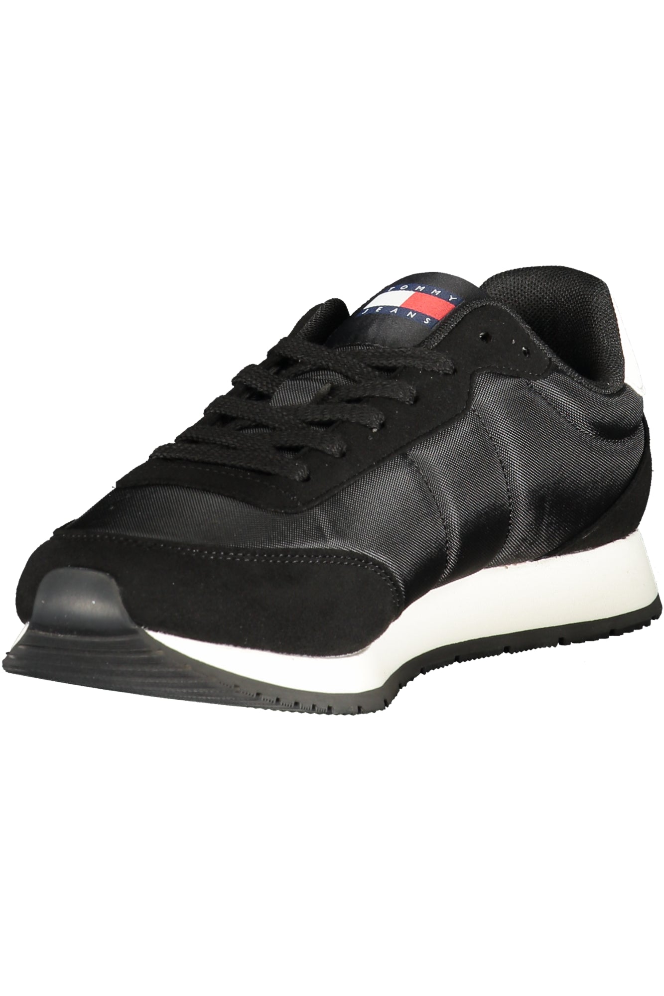 TOMMY HILFIGER Herren Sneaker – Sportschuh mit Schnürsenkeln Schwarz
