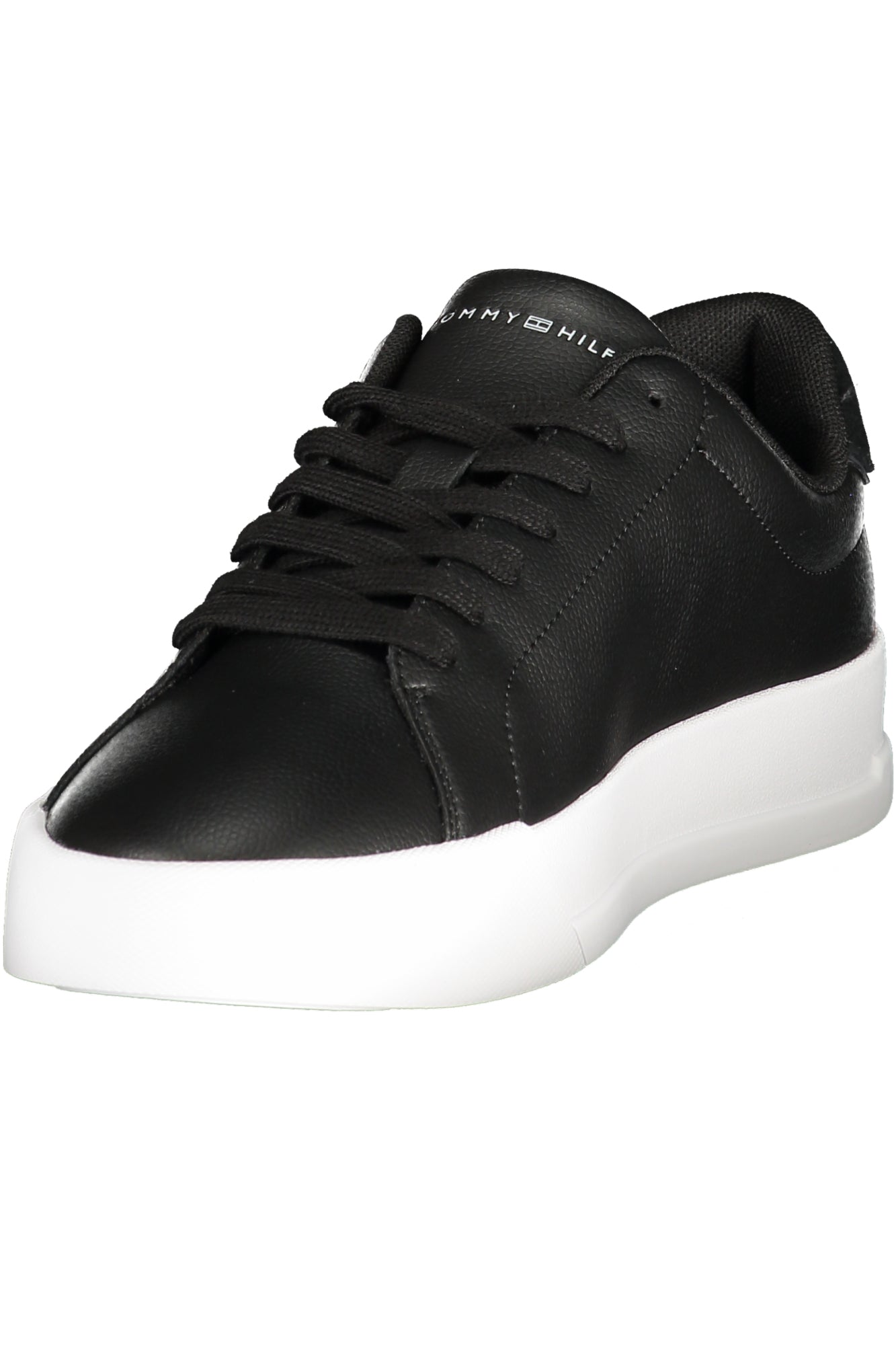 TOMMY HILFIGER Herren Sneaker – Sportschuh mit Schnürsenkel Schwarz