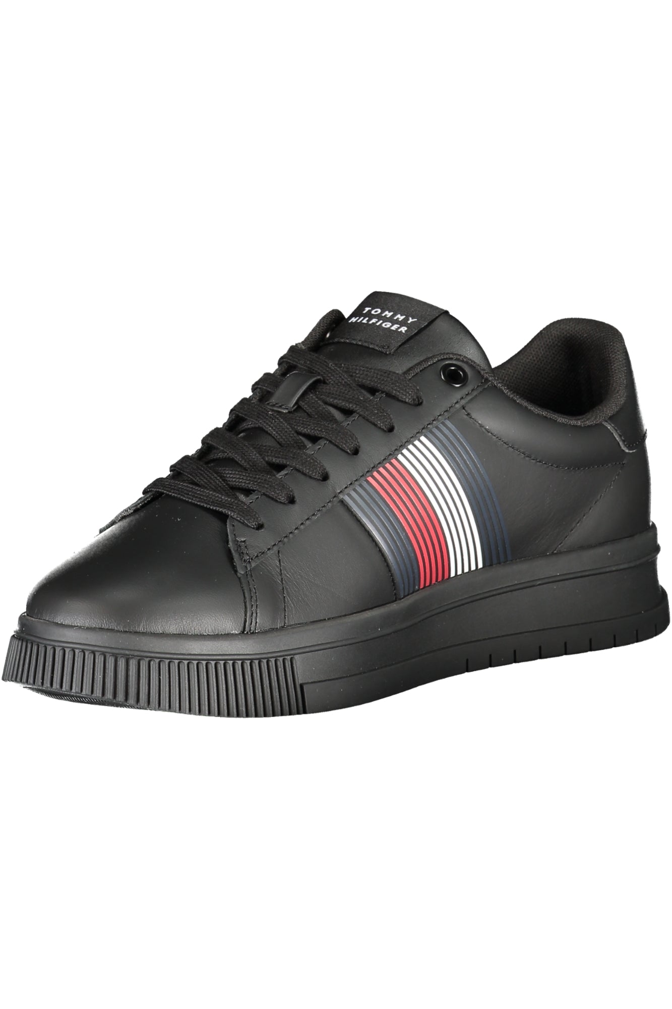 TOMMY HILFIGER Herren Sneaker – Sportschuhe mit, sportlich Schwarz