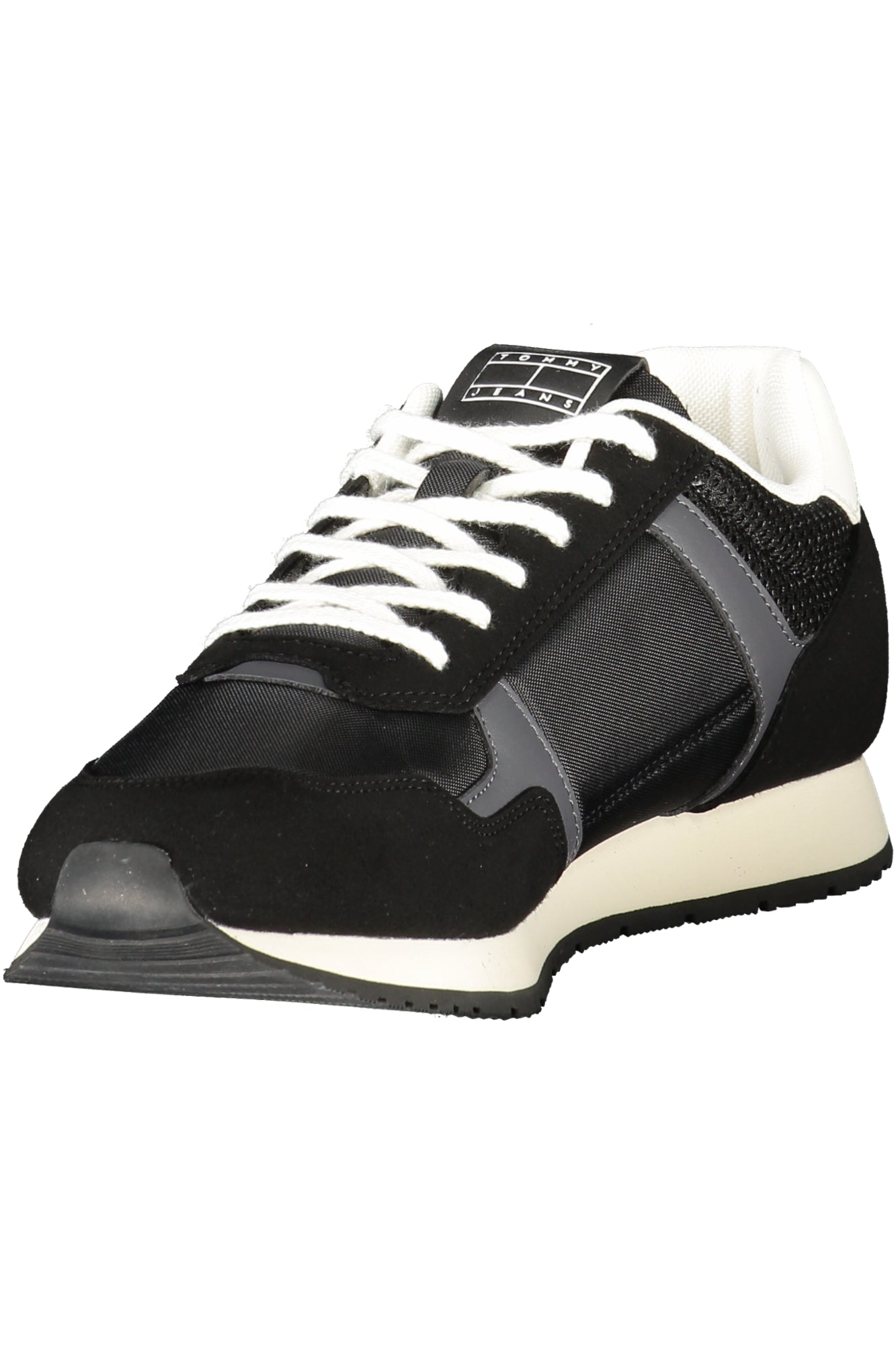 TOMMY HILFIGER Herren Sneaker – Sportschuh mit Schnürsenkel Schwarz