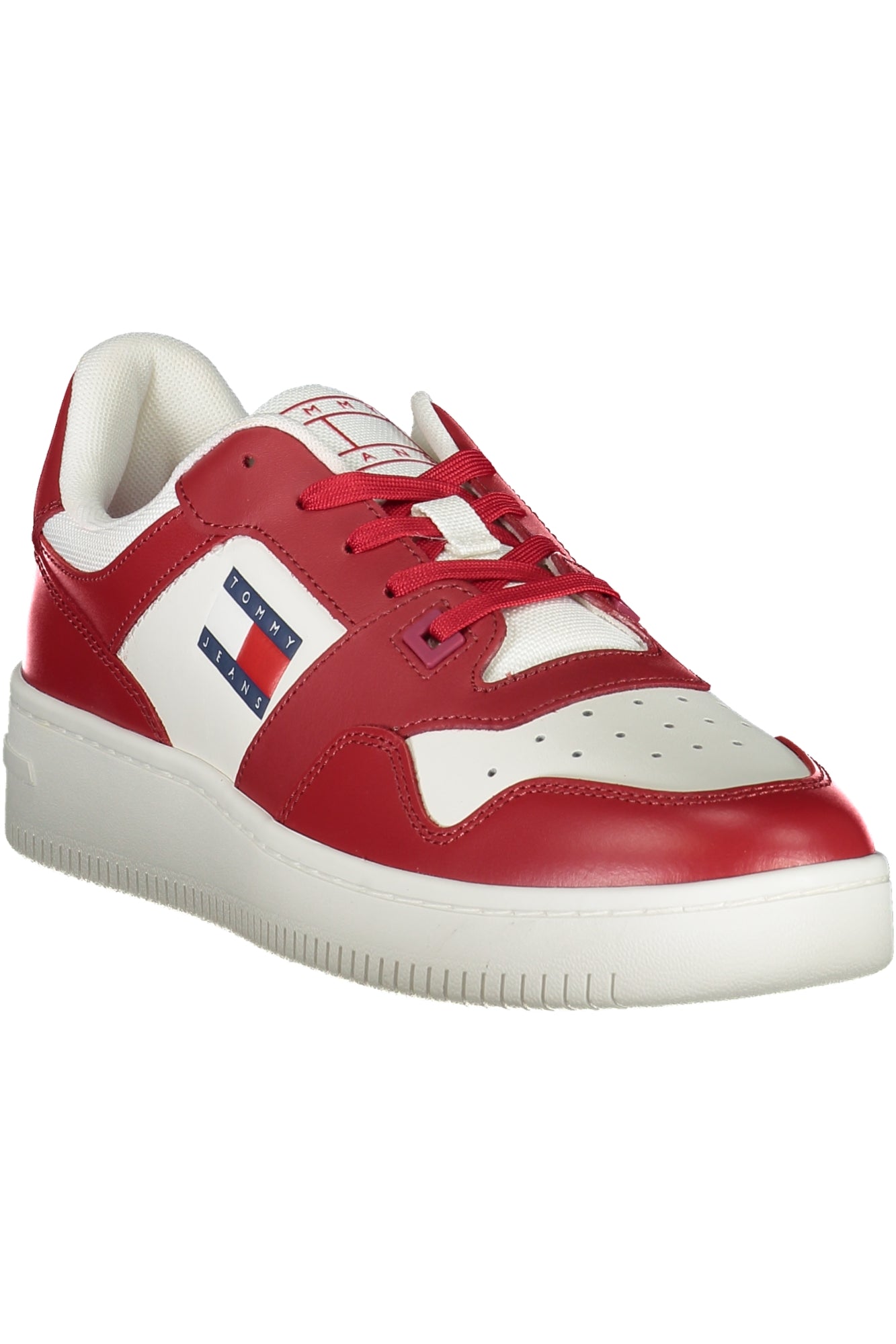 TOMMY HILFIGER Herren Sneaker – Sportschuhe mit, sportlich Rot