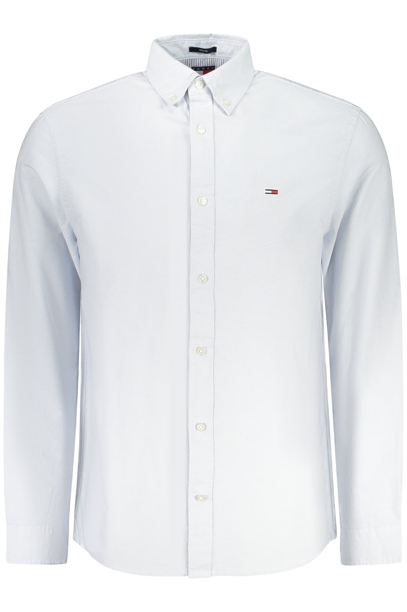 Tommy Hilfiger Langarmhemd Herren Grau – Button-Down Kragen aus regenerativer Baumwolle Hellblau
