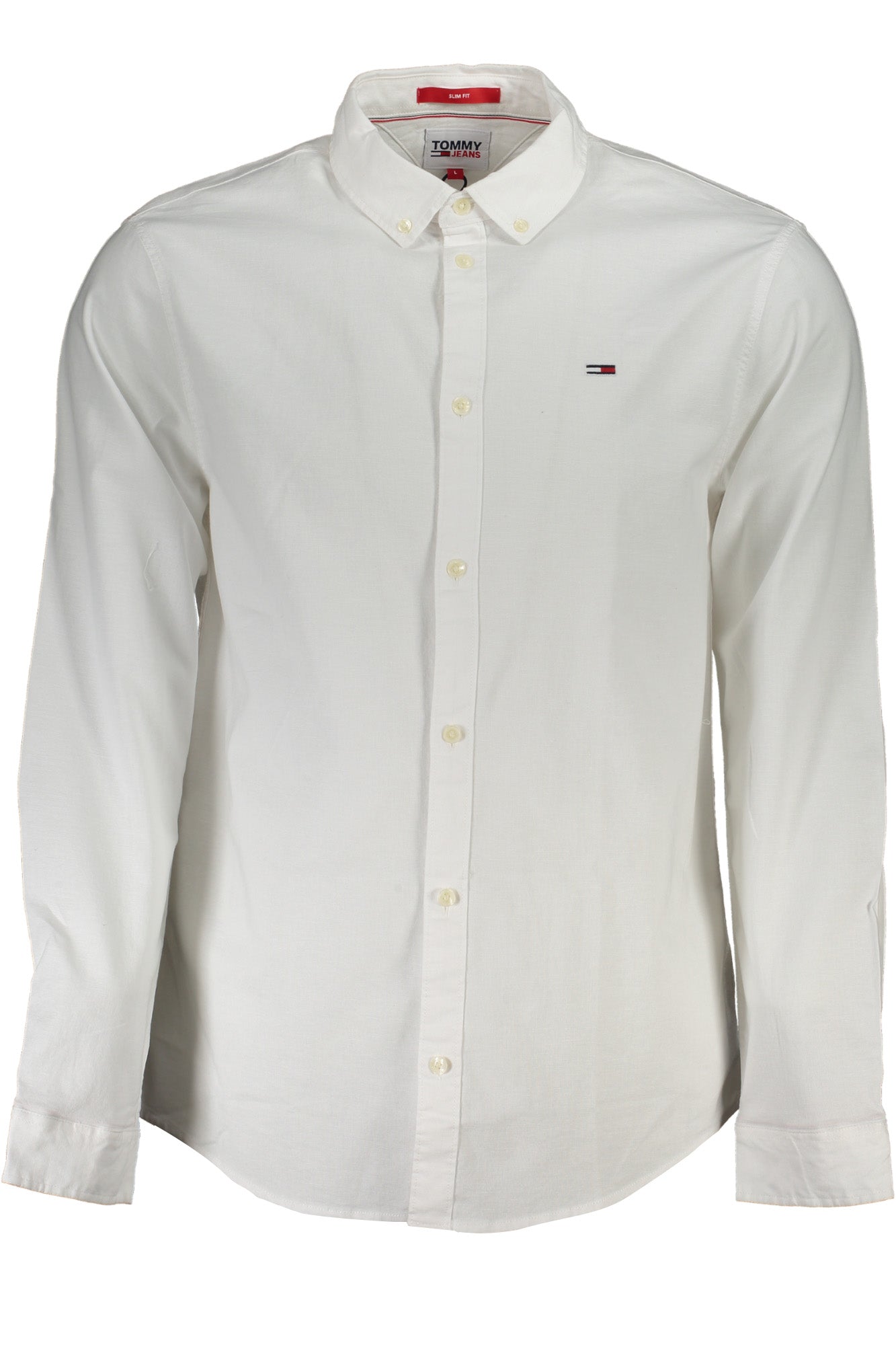 TOMMY HILFIGER Herren Hemden – Slim Fit, aus Baumwolle Weiß