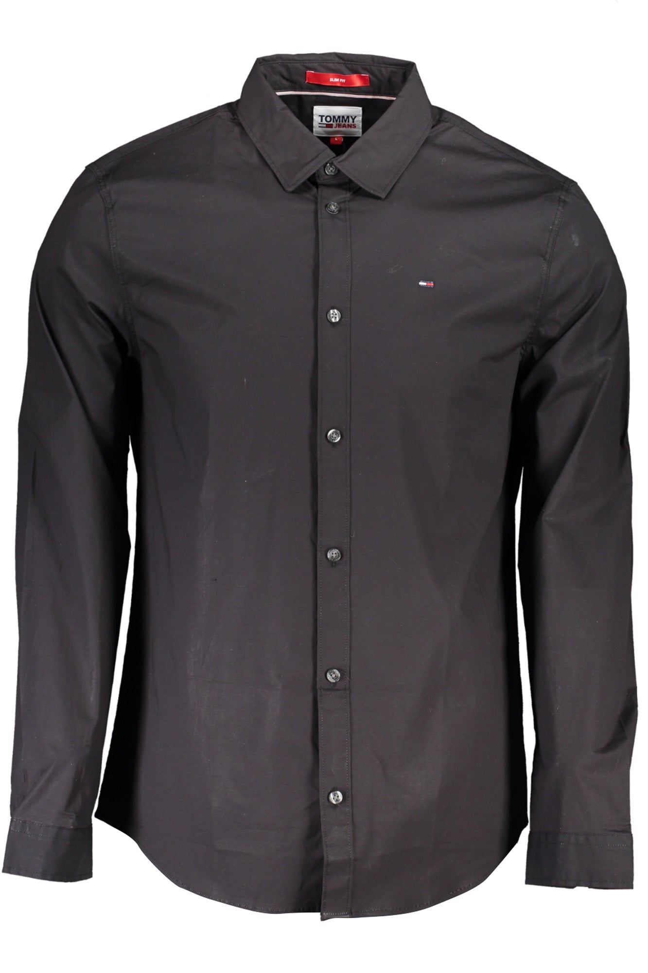 TOMMY HILFIGER Herren Hemden – Slim Fit, aus Baumwolle Schwarz