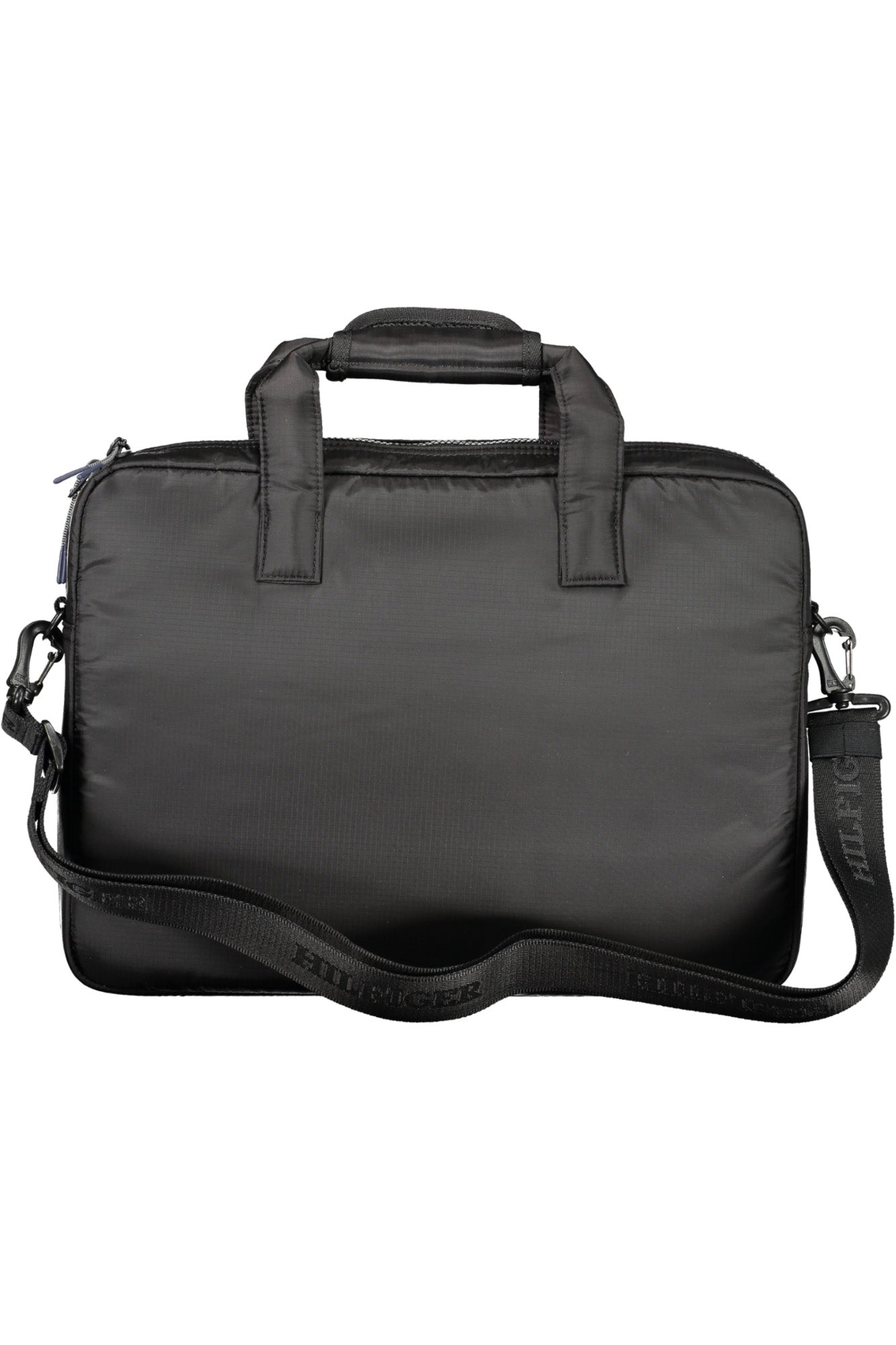 Tommy Hilfiger Men's Briefcase – Black Business Bag Made from Recycled Nylon Secondary image