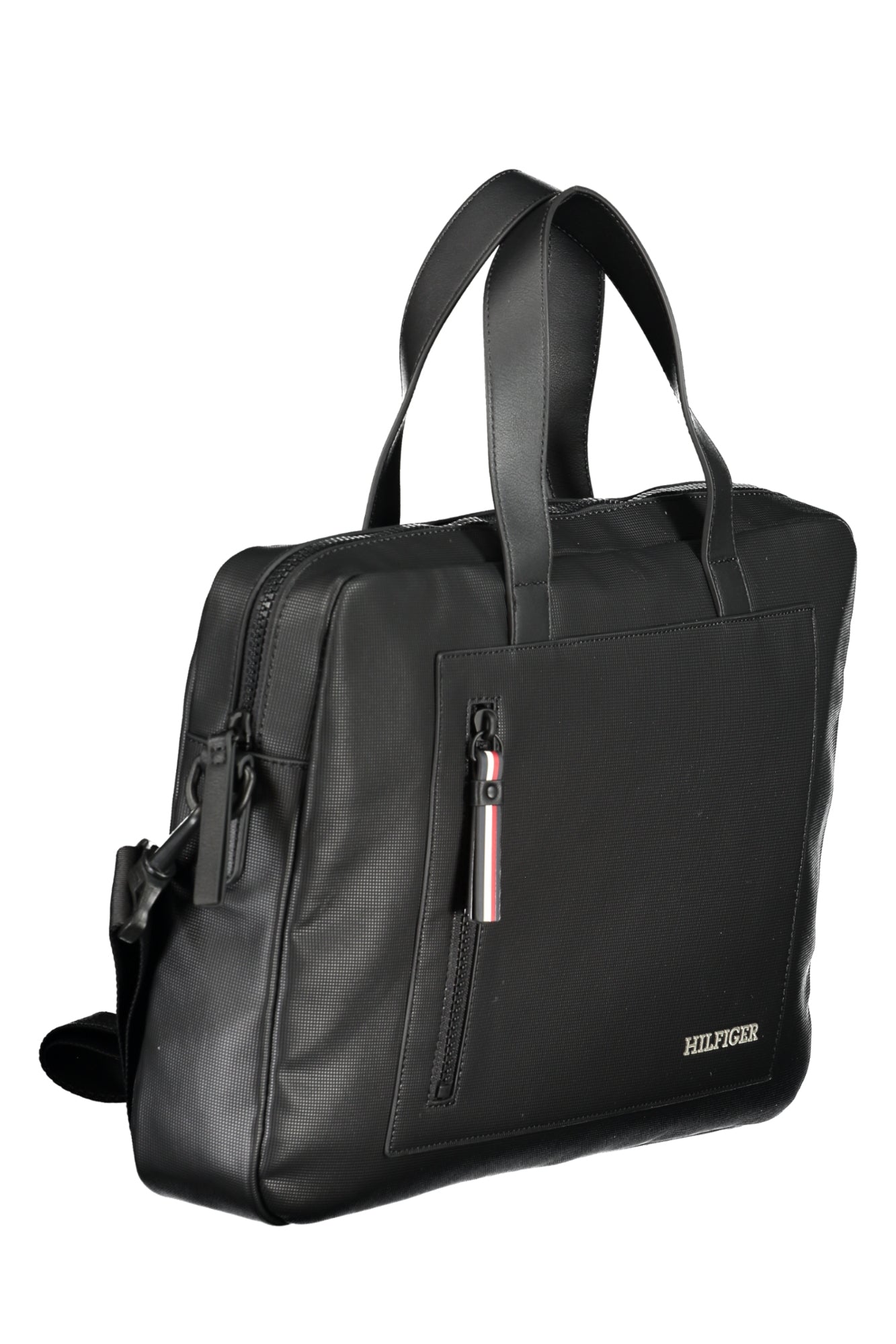 Tommy Hilfiger Aktentasche Herren – Blaue Business-Tasche mit Laptopfach Schwarz