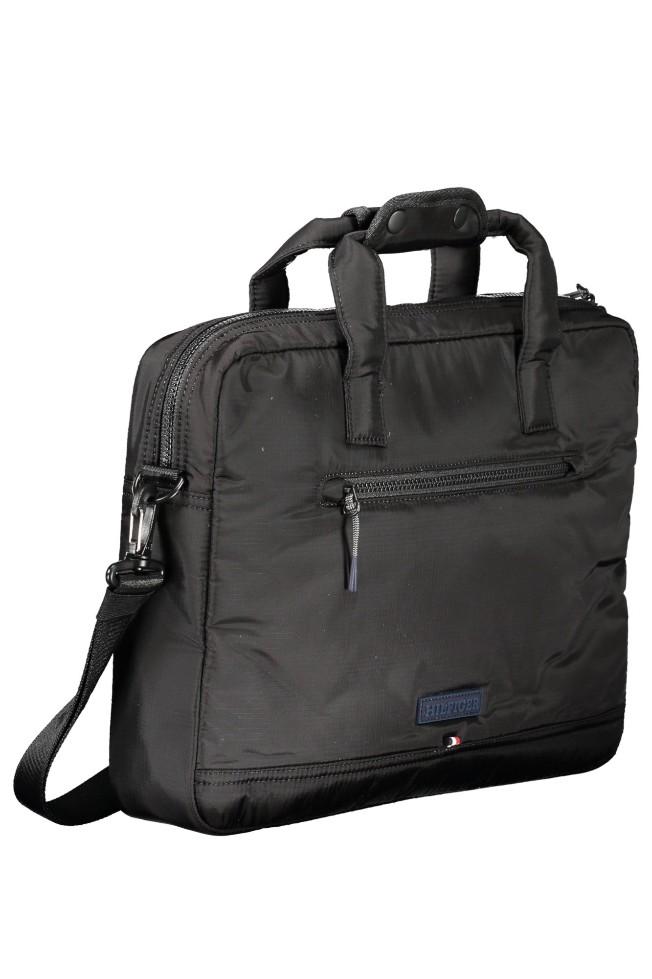 Tommy Hilfiger Aktentasche Herren – Schwarze Business-Tasche aus recyceltem Nylon Schwarz
