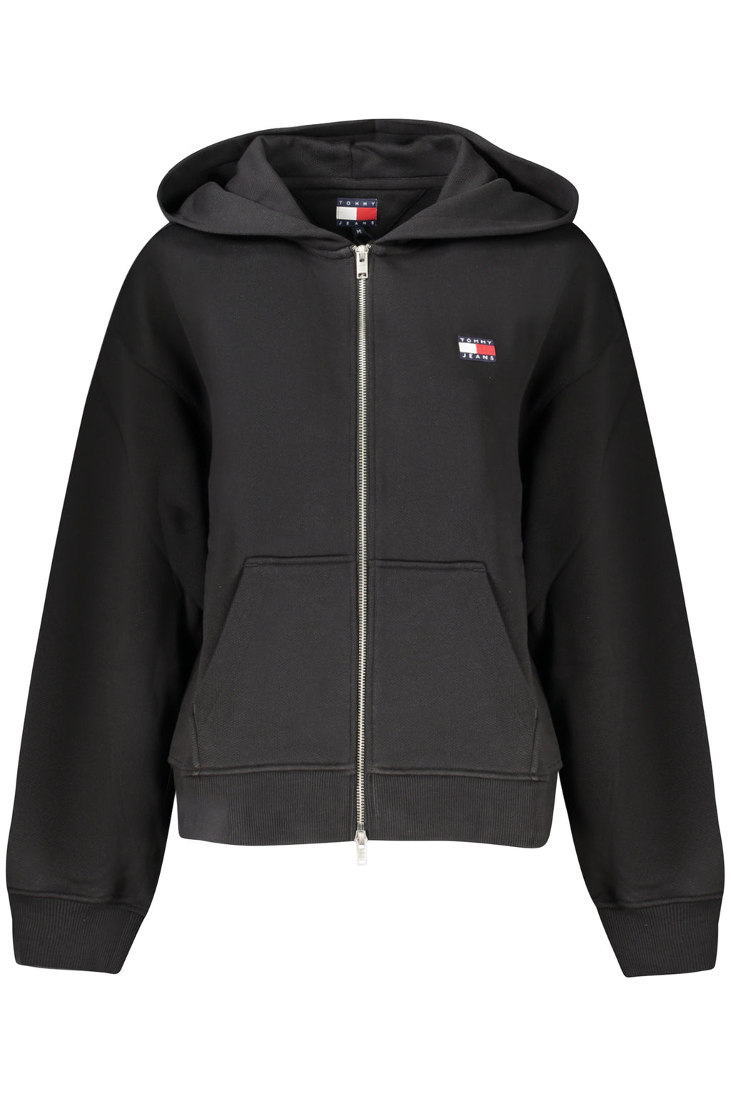 TOMMY HILFIGER DAMEN-SWEATSHIRT MIT ZIP-UP SCHWARZ