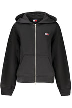 TOMMY HILFIGER DAMEN-SWEATSHIRT MIT ZIP-UP SCHWARZ