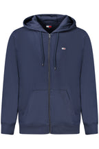 TOMMY HILFIGER MEN'S SWEATSHIRT WITH ZIP-UP BLUE