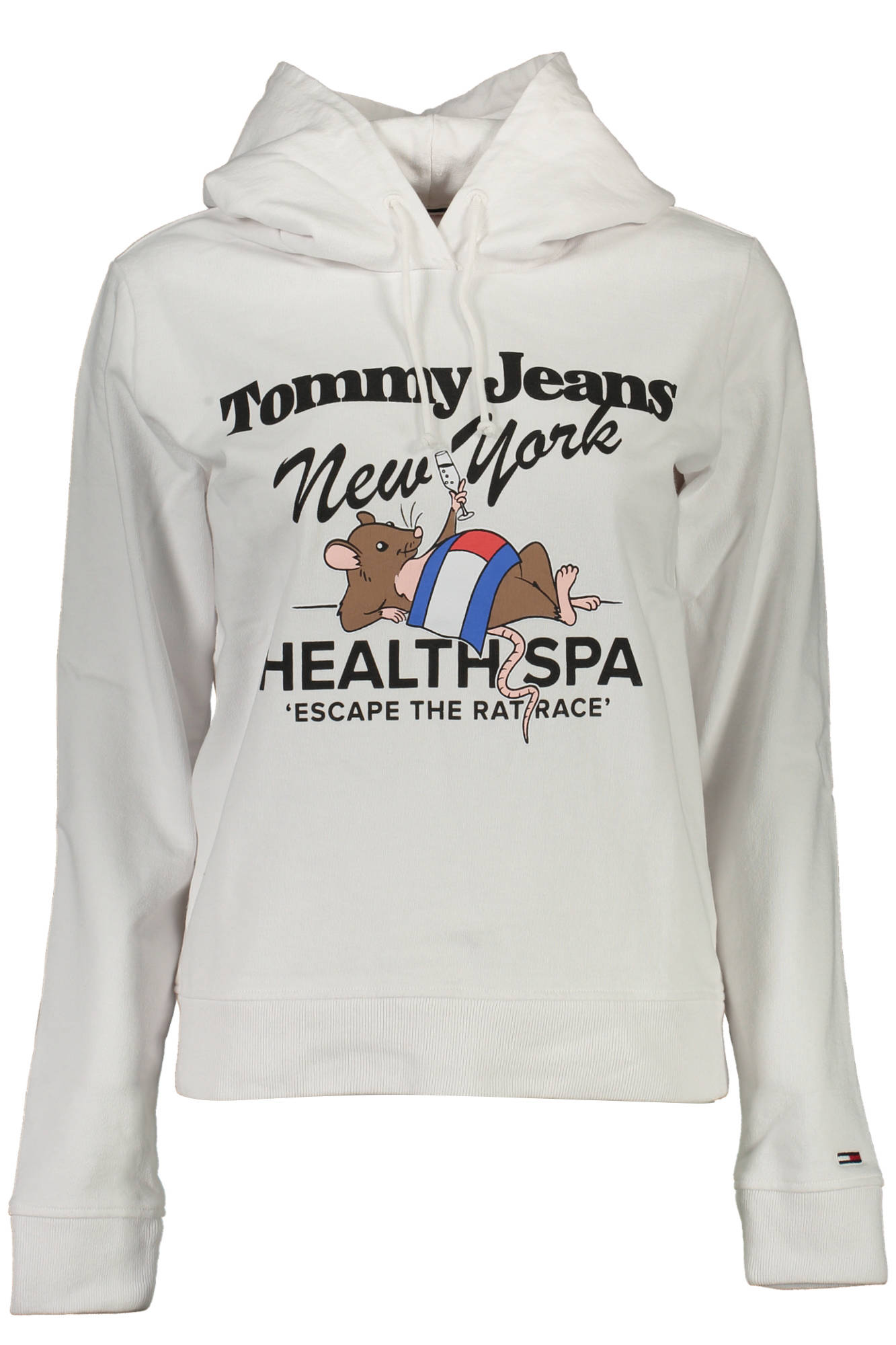 TOMMY HILFIGER SWEATSHIRT OHNE REISSVERSCHLUSS DAMEN WEISS Main image