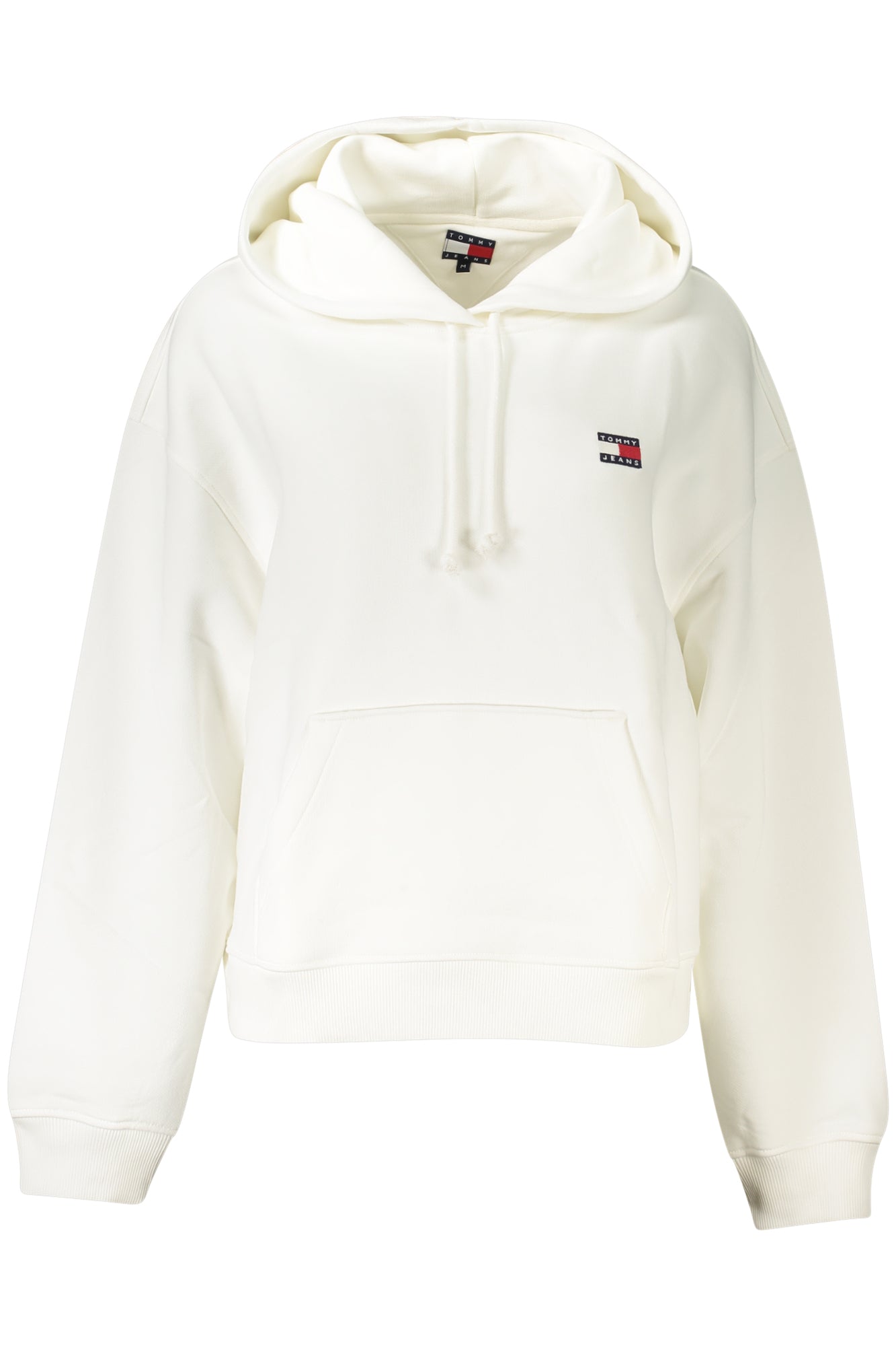 Tommy Hilfiger Sweatshirt Damen Schwarz – Kapuzenpullover aus Baumwolle Weiß