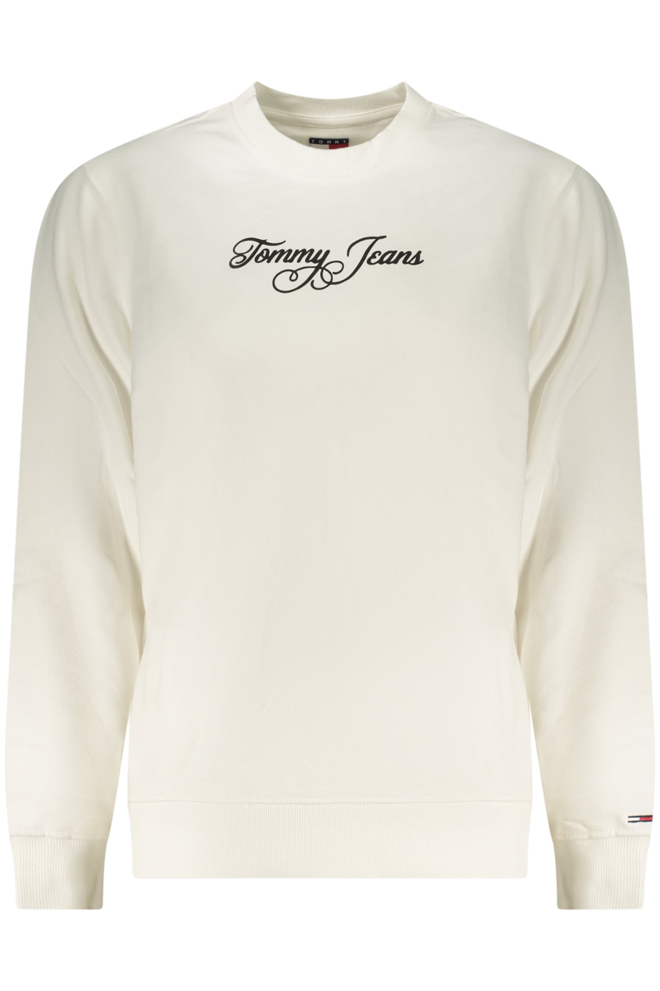 TOMMY HILFIGER Damen Sweatshirt – aus Baumwolle, Fleece Weiß