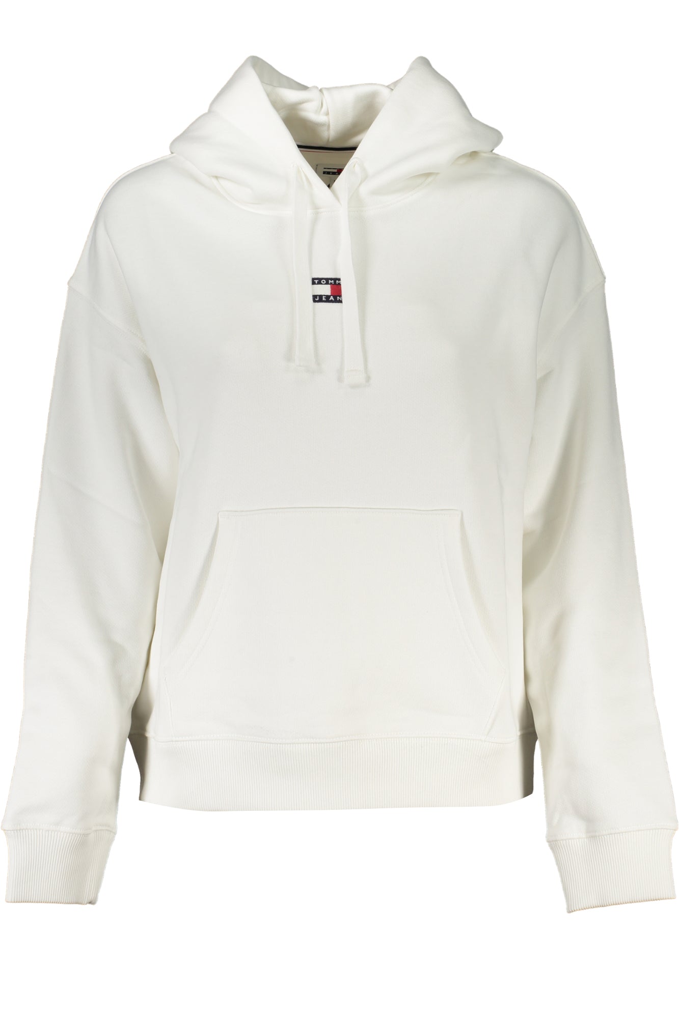 Tommy Hilfiger Damen-Sweatshirt mit Reißverschluss Weiß – Kapuze & Logo Weiß