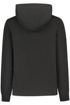 TOMMY HILFIGER BLACK WOMEN'S SWEATSHIRT WITH ZIPPER