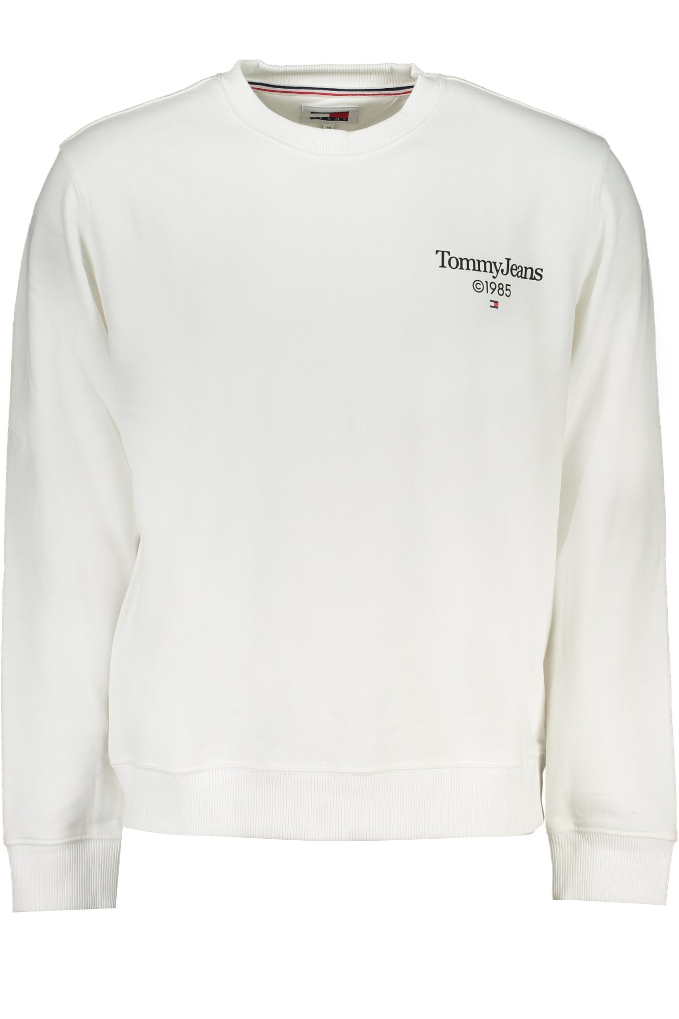 Tommy Hilfiger Sweatshirt Herren Blau Mit Reißverschluss – Gebürstete Baumwolle Weiß