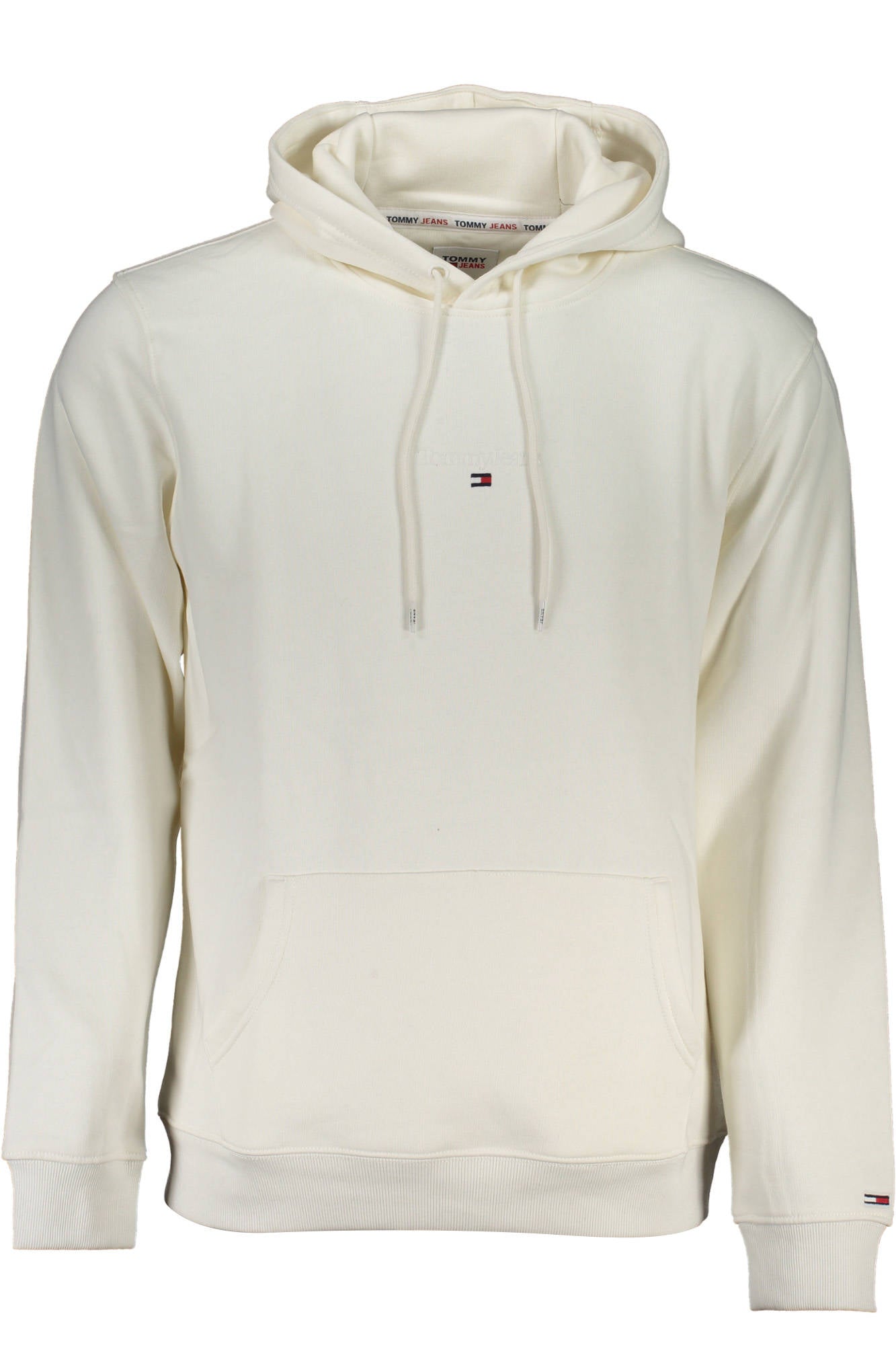 Tommy Hilfiger Sweatshirt Herren mit Reißverschluss – Weißes Kapuzen-Sweatshirt für Herbst/Winter Weiß