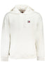 Tommy Hilfiger Sweatshirt Herren mit Reißverschluss – Weißes Kapuzenpullover für Herbst/Winter Weiß