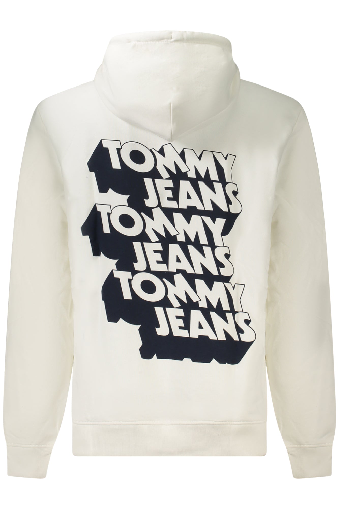 Tommy Hilfiger Sweatshirt Herren – Kapuzenpullover mit Zip-Up-Details aus Baumwolle Weiß