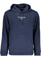TOMMY HILFIGER MEN'S BLUE SWEATSHIRT WITH ZIPPER