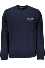 TOMMY HILFIGER MEN'S BLUE SWEATSHIRT WITH ZIPPER