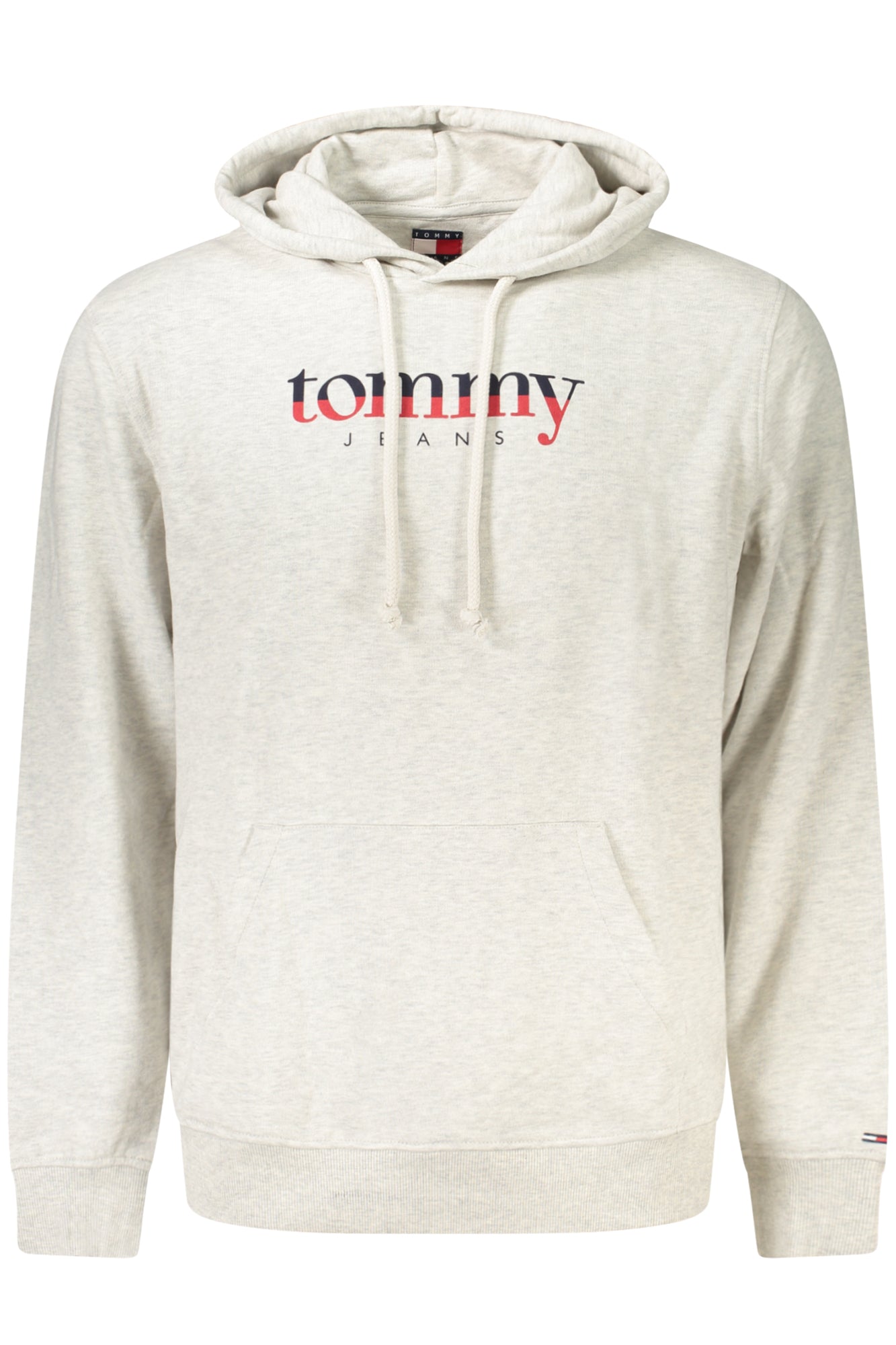 Tommy Hilfiger Herren-Sweatshirt mit Zip-Up – Kapuzenpullover aus Baumwolle Grau