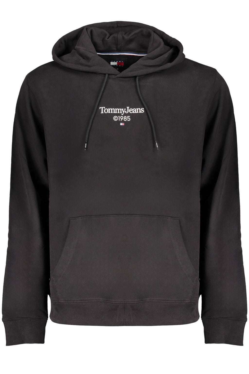 TOMMY HILFIGER BLACK MEN'S SWEATSHIRT WITH ZIPPER