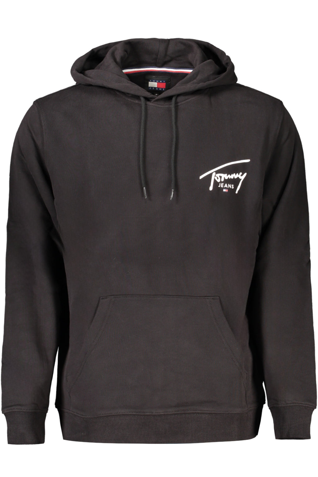 TOMMY HILFIGER BLACK MEN'S SWEATSHIRT WITH ZIPPER