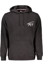 TOMMY HILFIGER BLACK MEN'S SWEATSHIRT WITH ZIPPER