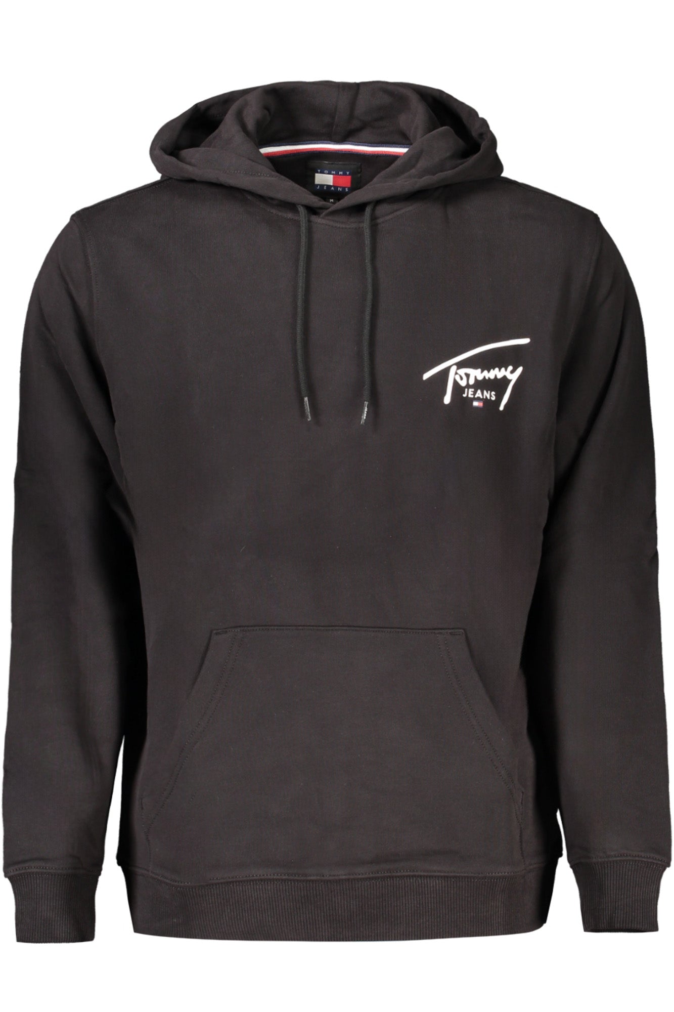 TOMMY HILFIGER BLACK MEN'S SWEATSHIRT WITH ZIPPER