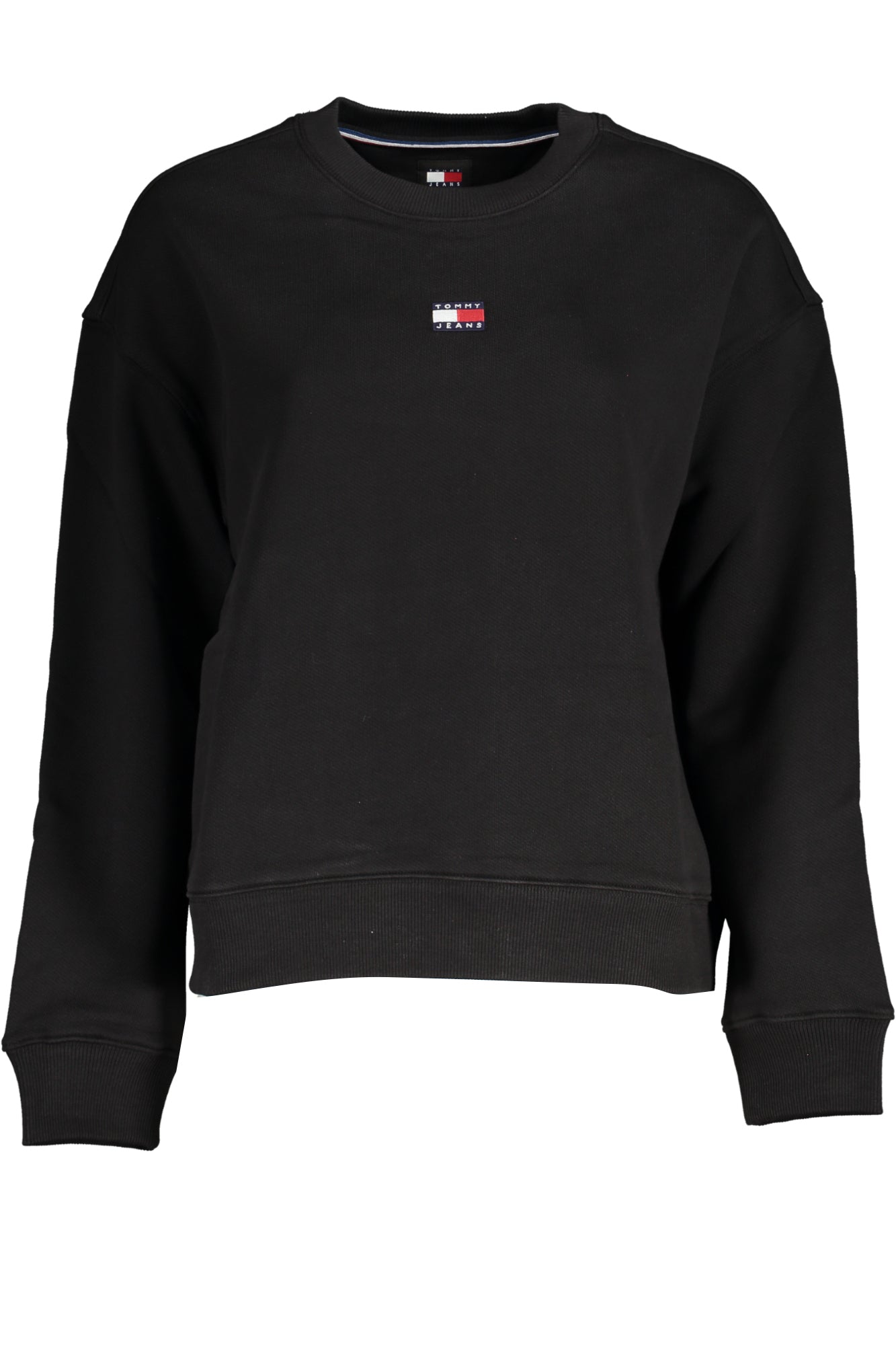 Tommy Hilfiger Damen-Sweatshirt mit Reißverschluss – Blau, Fleece, Logo-Stickerei Schwarz