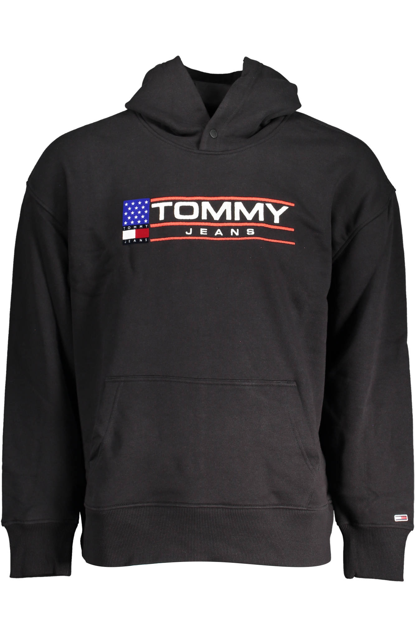 Tommy Hilfiger Sweatshirt Herren – Kapuzenpullover Schwarz für Herbst/Winter Schwarz