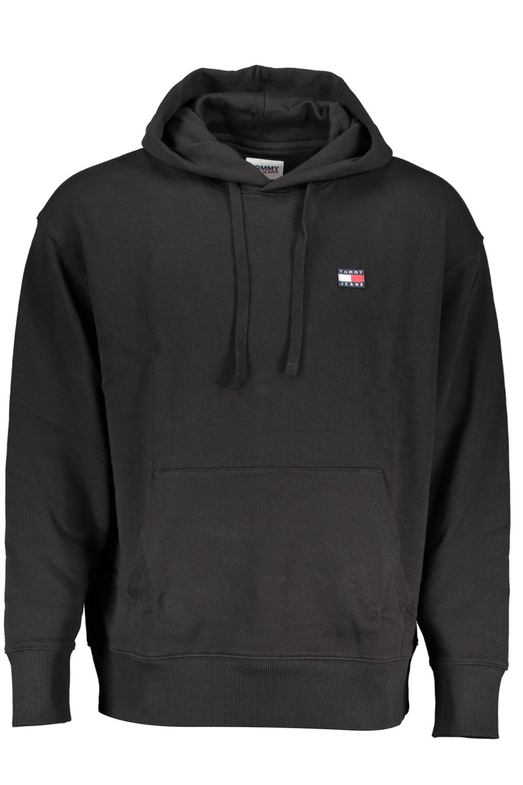 TOMMY HILFIGER BLACK MEN'S SWEATSHIRT WITH ZIPPER