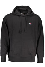 TOMMY HILFIGER BLACK MEN'S SWEATSHIRT WITH ZIPPER