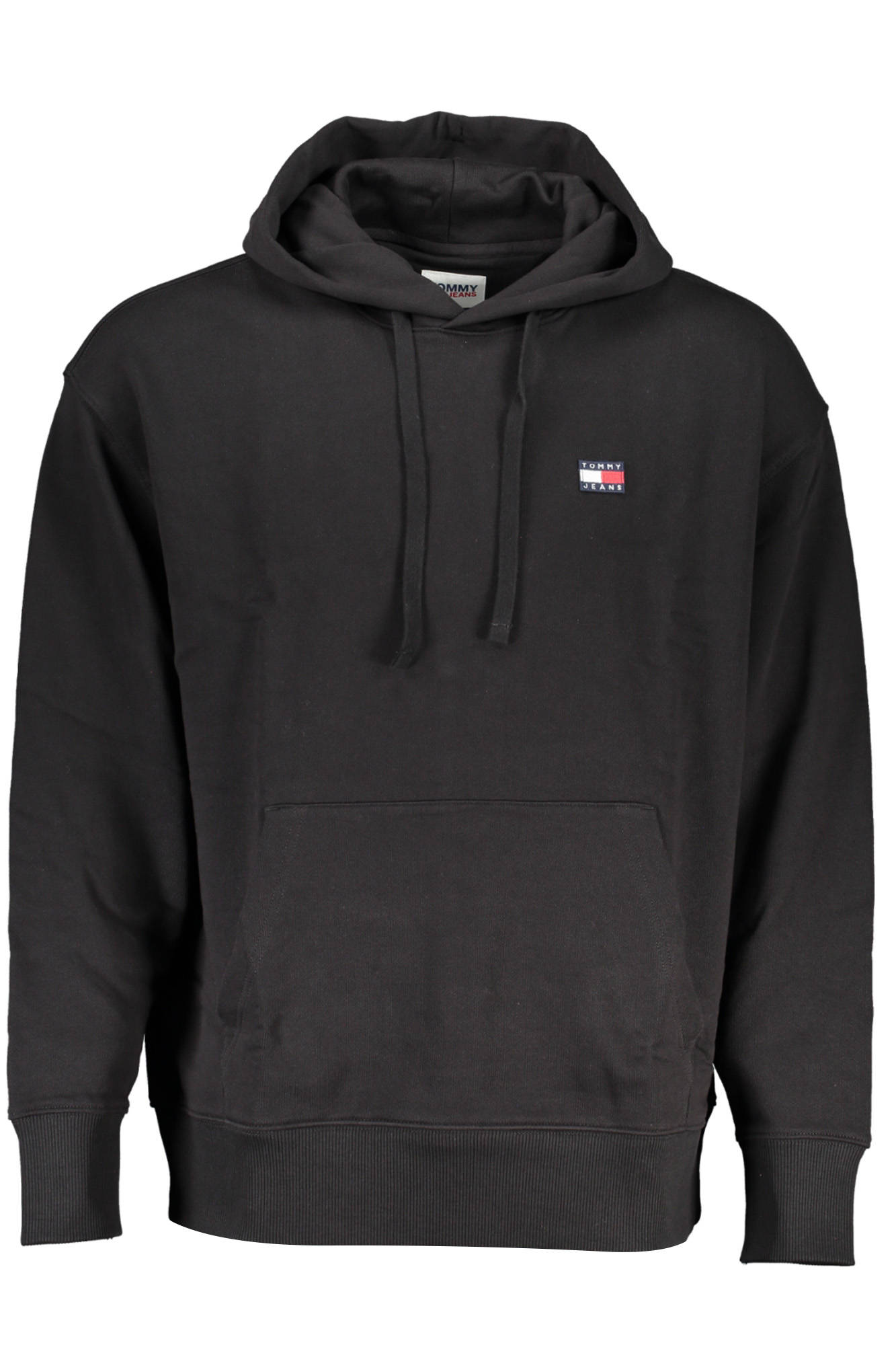 TOMMY HILFIGER BLACK MEN'S SWEATSHIRT WITH ZIPPER