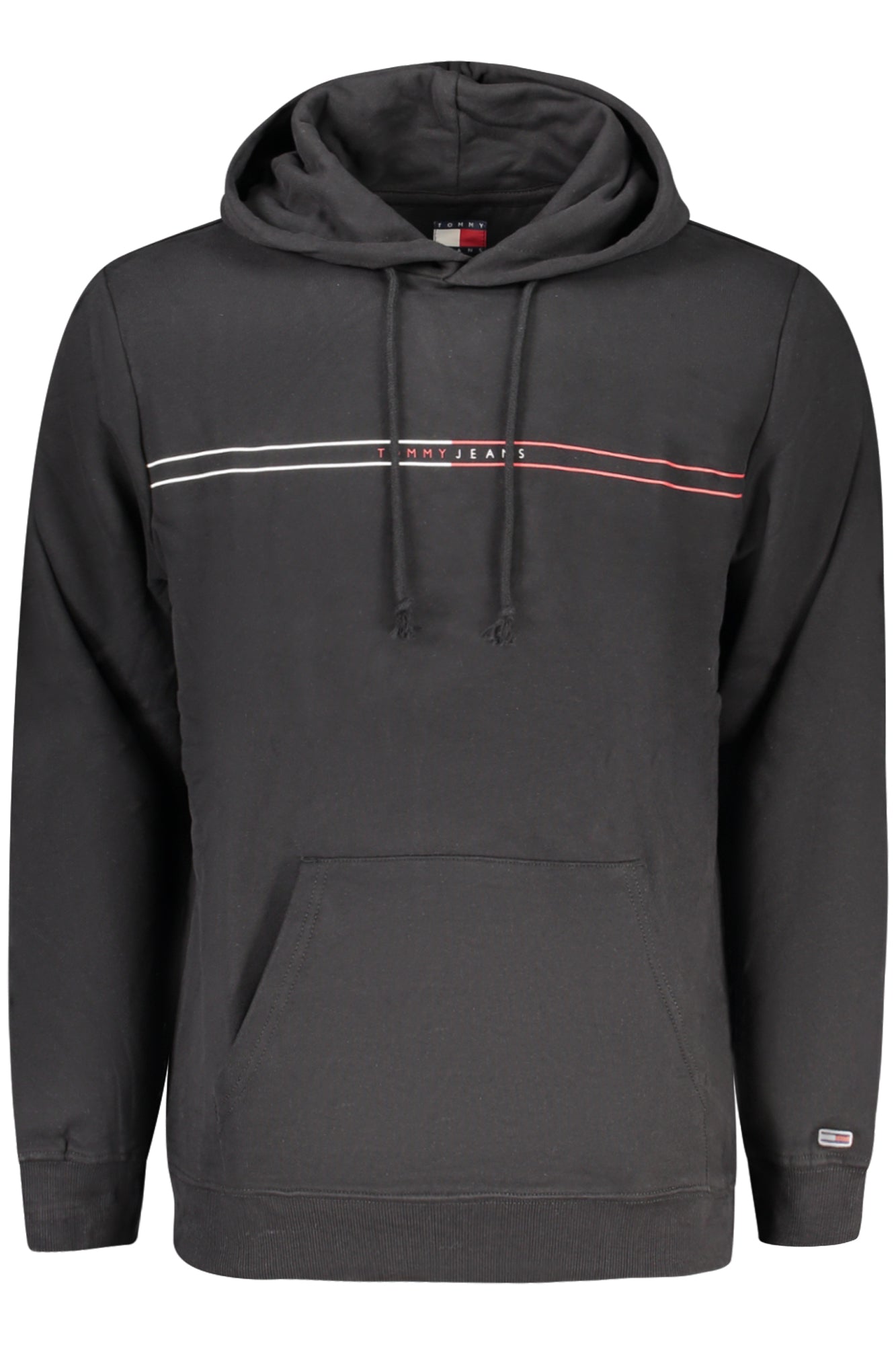 TOMMY HILFIGER Herren Sweatshirt – mit Kapuze, Langarm Schwarz