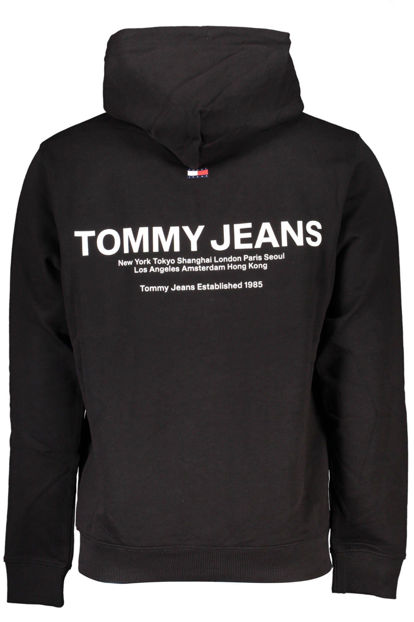 Tommy Hilfiger Sweatshirt Herren – Kapuzenpullover mit Reißverschluss in Schwarz Schwarz
