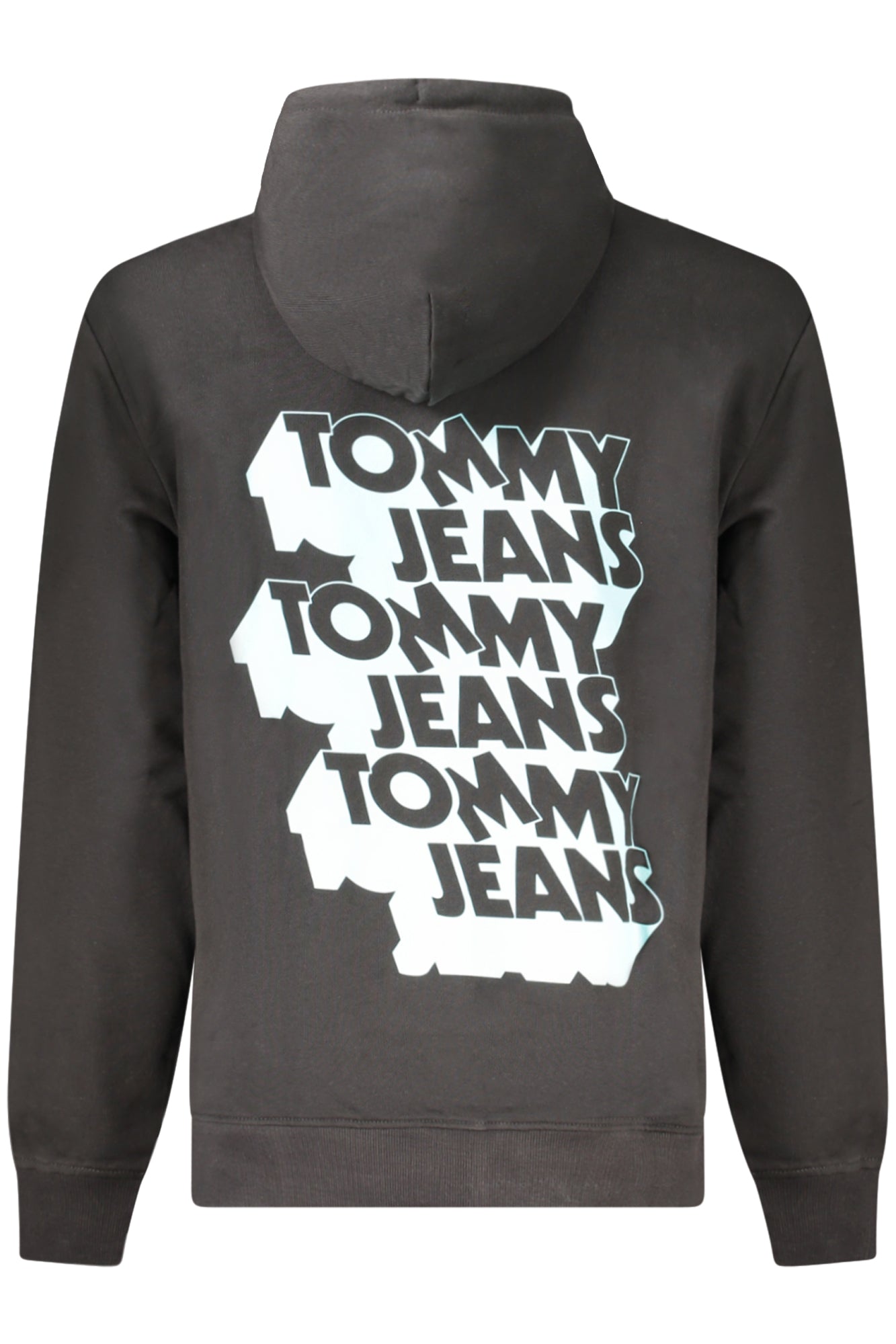Tommy Hilfiger Sweatshirt Herren – Kapuzenpullover mit Zip-Up-Details aus Baumwolle Schwarz