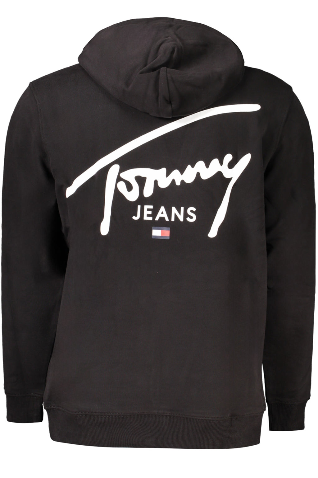 TOMMY HILFIGER BLACK MEN'S SWEATSHIRT WITH ZIPPER