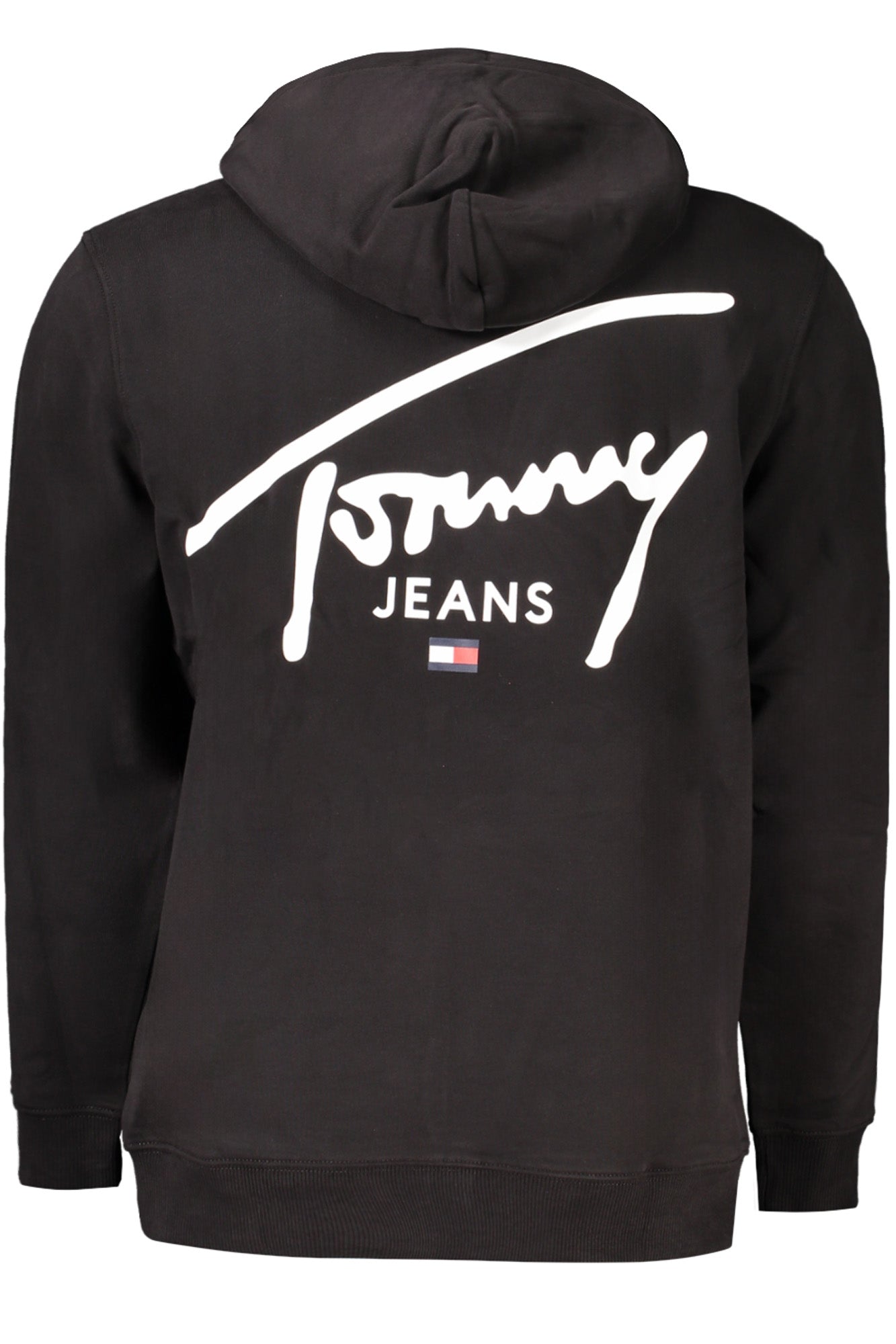TOMMY HILFIGER BLACK MEN'S SWEATSHIRT WITH ZIPPER
