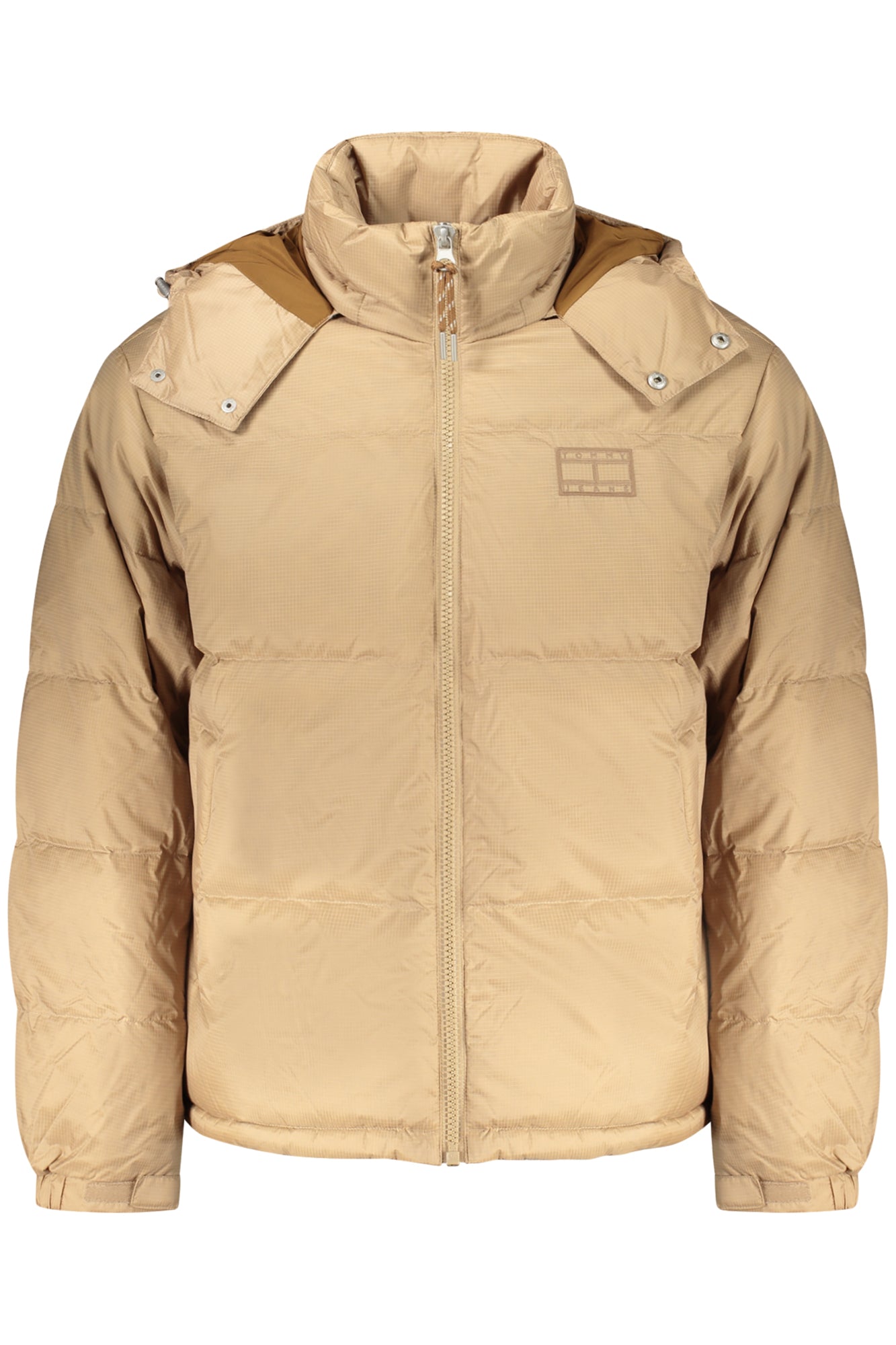 Tommy Hilfiger Herrenjacke Blau – Wasserdichte Winterjacke mit Kapuze Beige