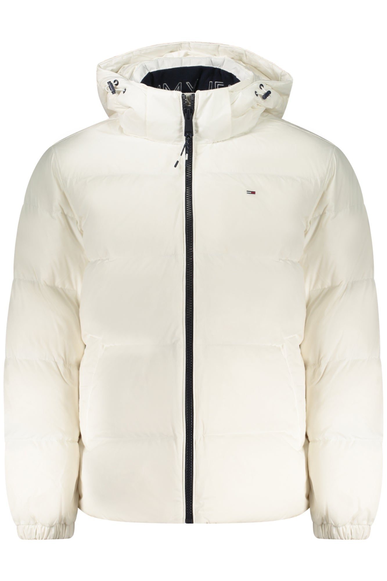 TOMMY HILFIGER Herren Jacke – Langarm-Jacke, mit Kapuze Weiß